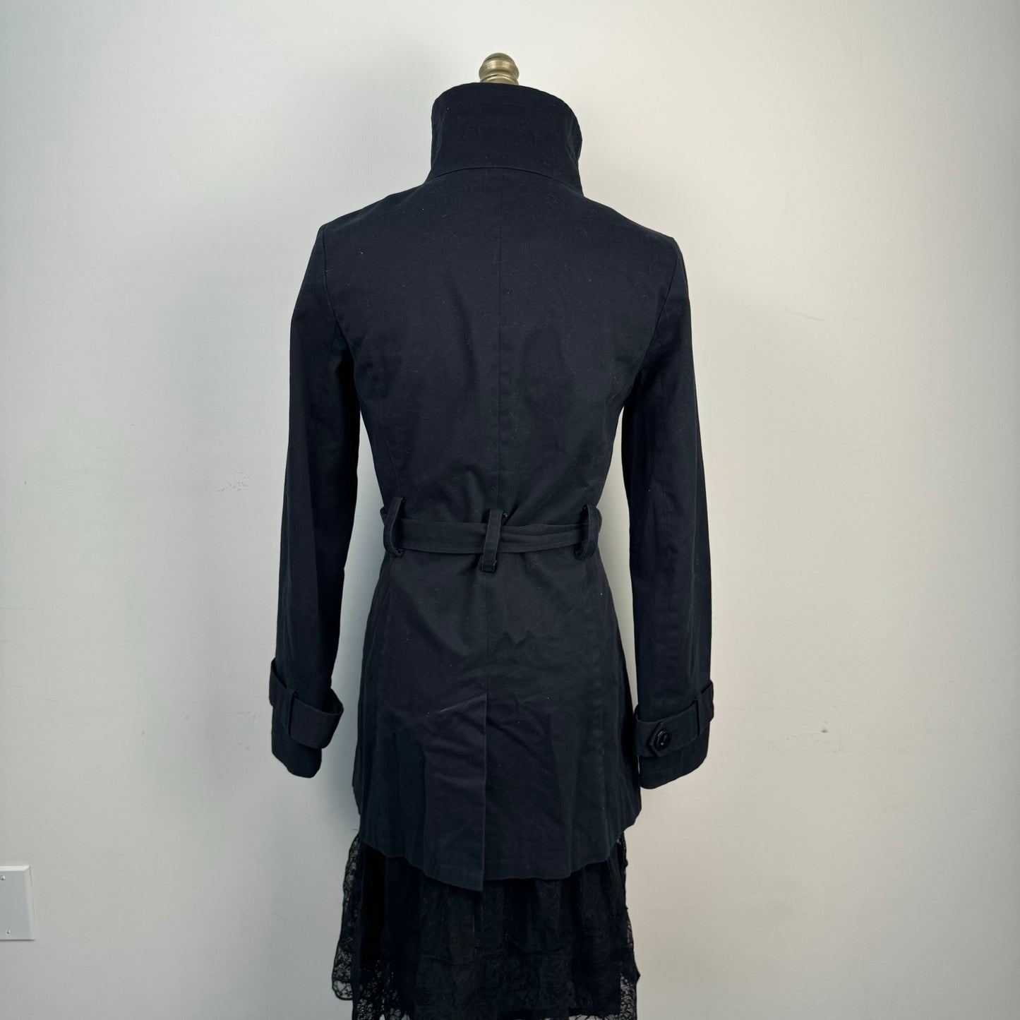 Funnel Neck Trench Coat