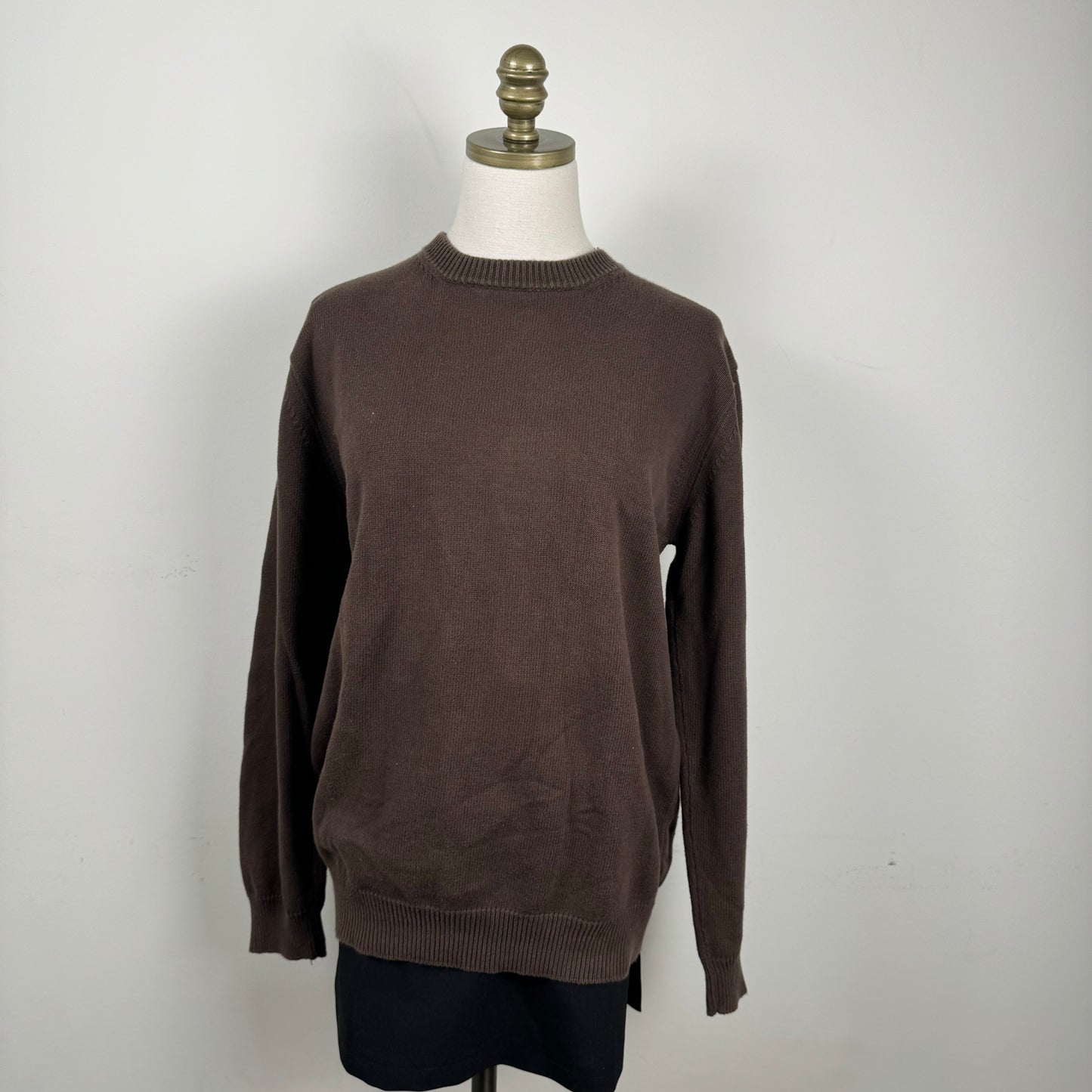Brown Oversized Crewneck Sweater