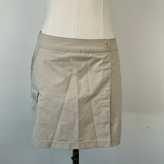 Beige Mini Skirt (Skort)