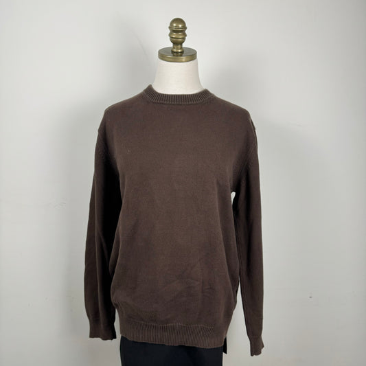 Brown Oversized Crewneck Sweater