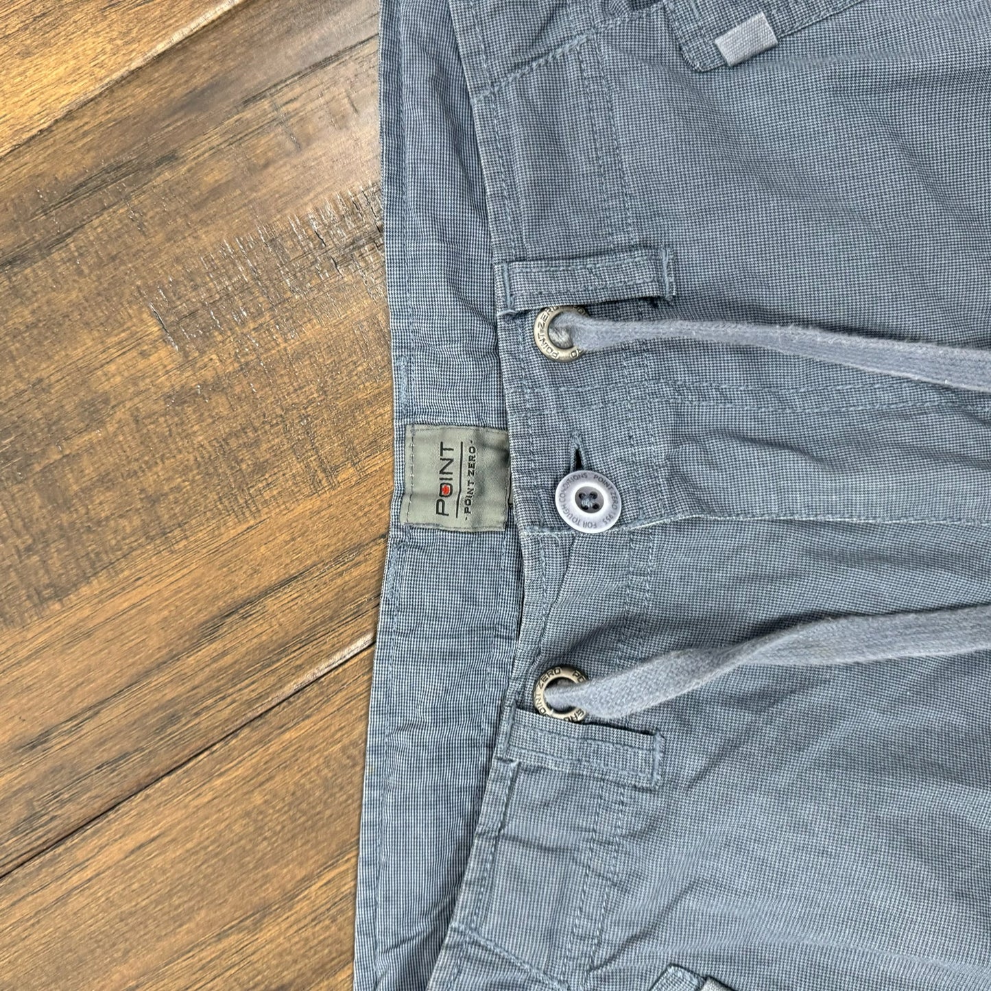 Blue Cargo Bermuda Shorts