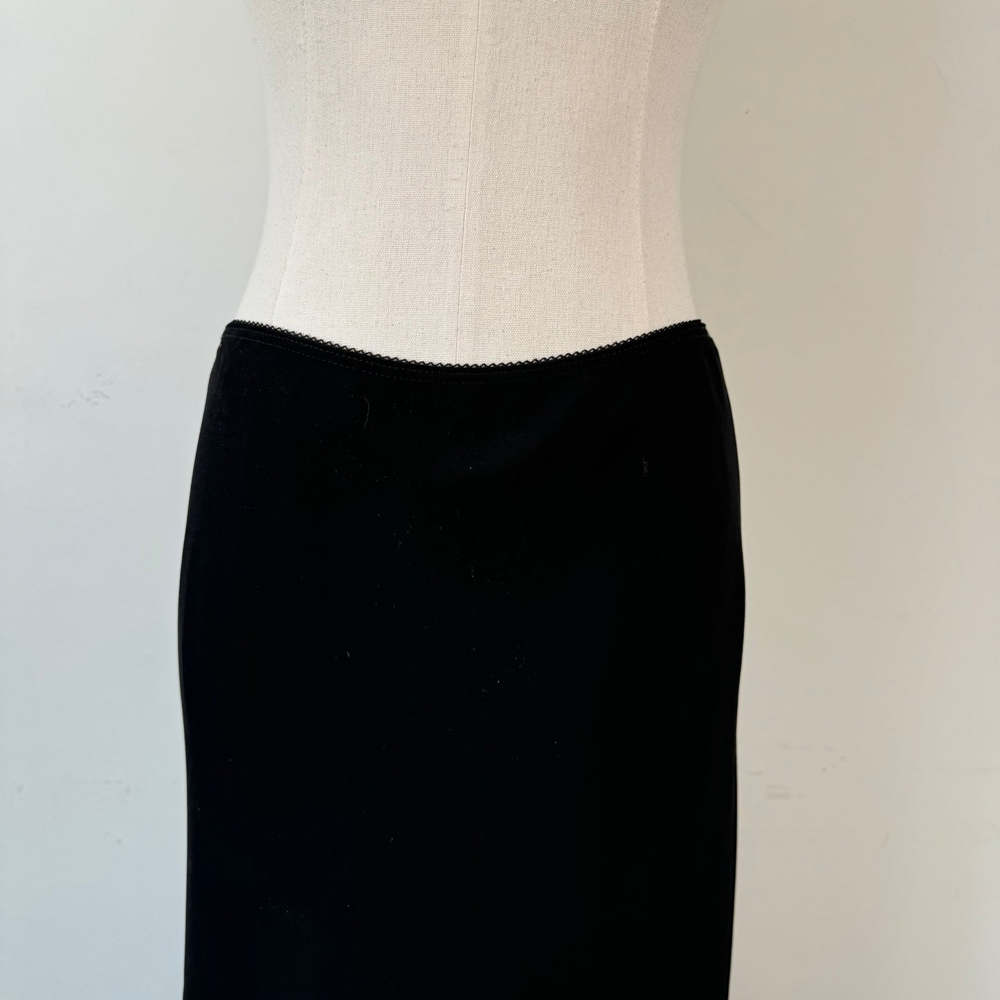 Vintage Mesh Overlay Maxi Skirt
