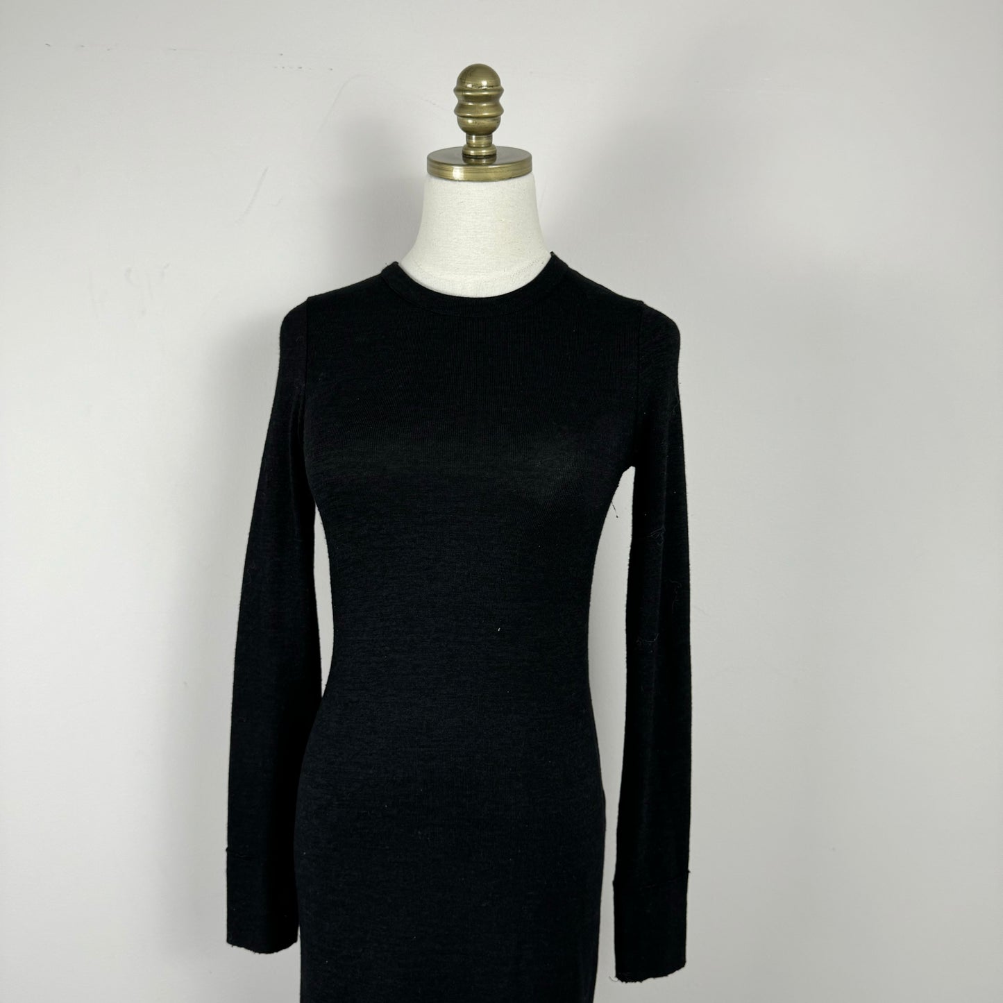 French Connection Black Knit Maxi Dress