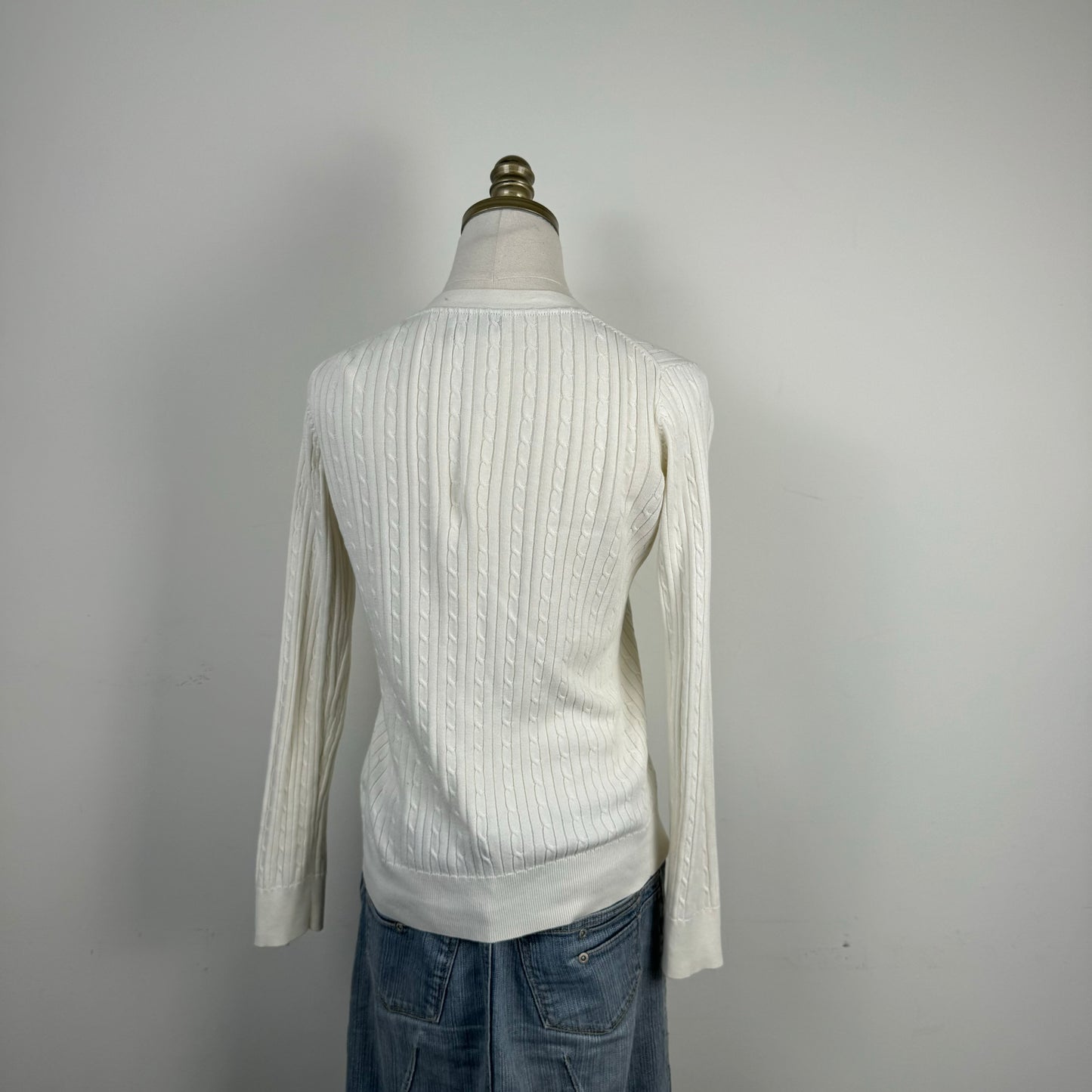 Tommy Cable Knit Fitted Cardigan