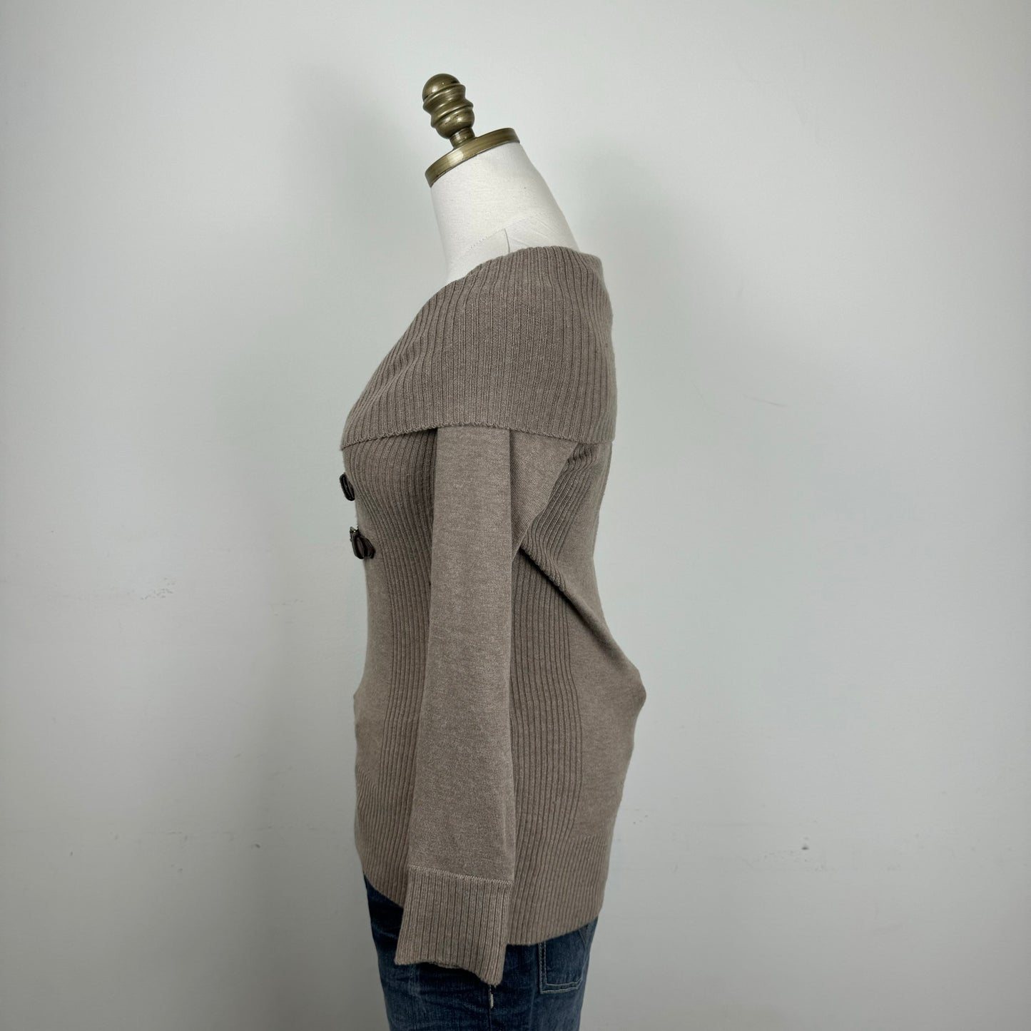 Le Chateau Buckled Knit Sweater