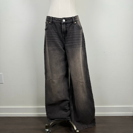 Faded Baggy Low Rise Jeans