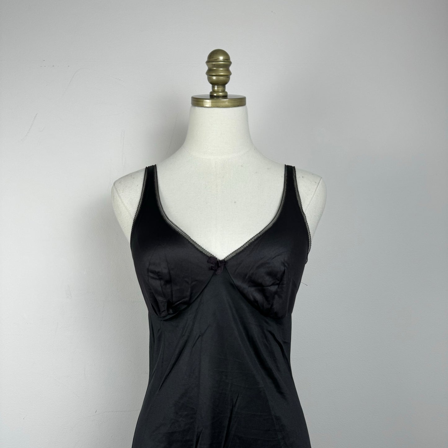 Vintage Black Babydoll Slip Dress