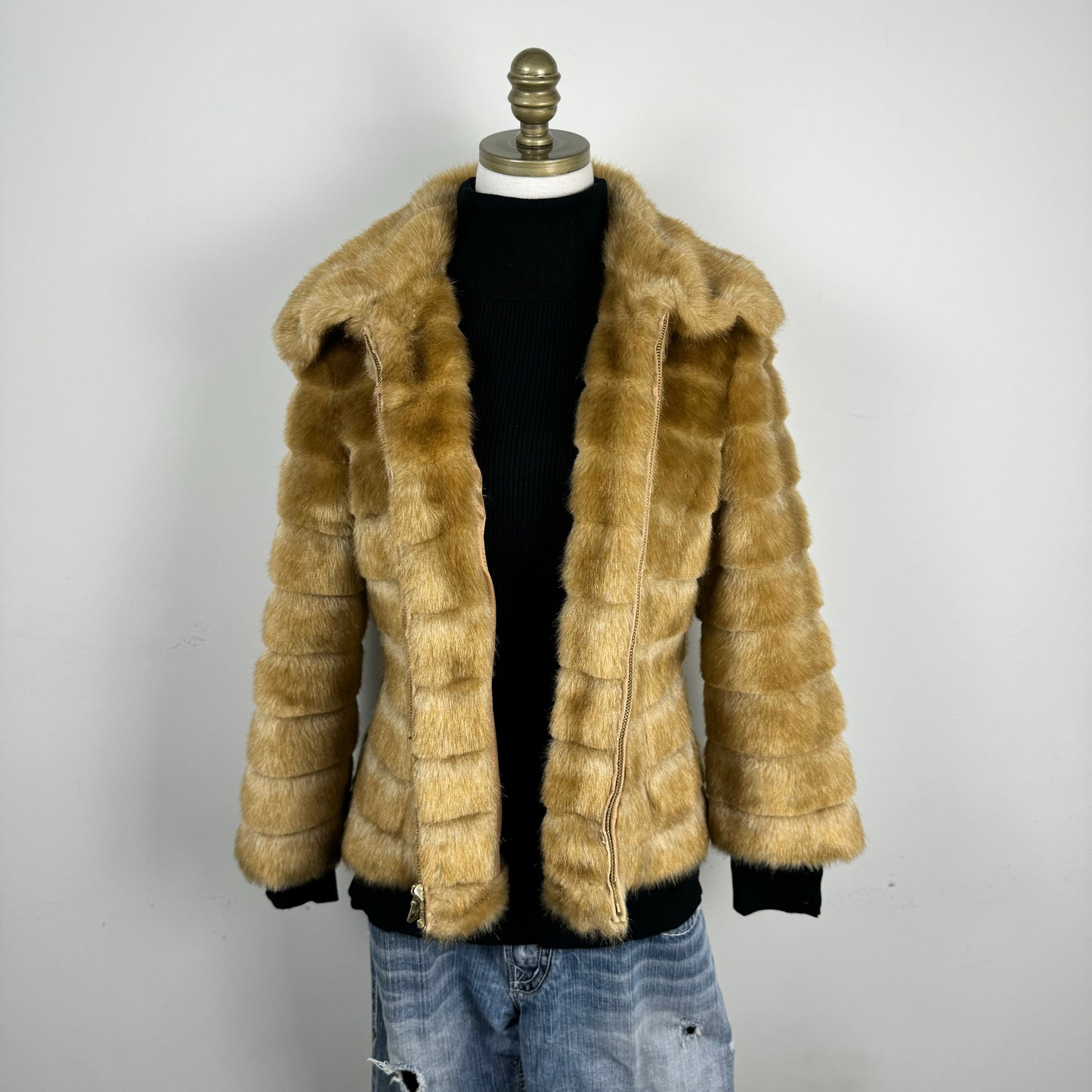 Faux Fur Zip Jacket
