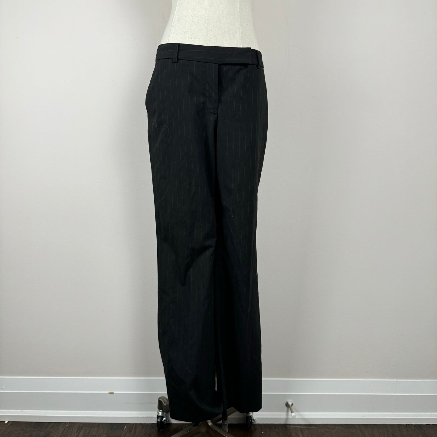 Black Pinstripe Office Siren Trousers