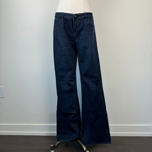 Dark Wash Low Rise Bootcut Jeans