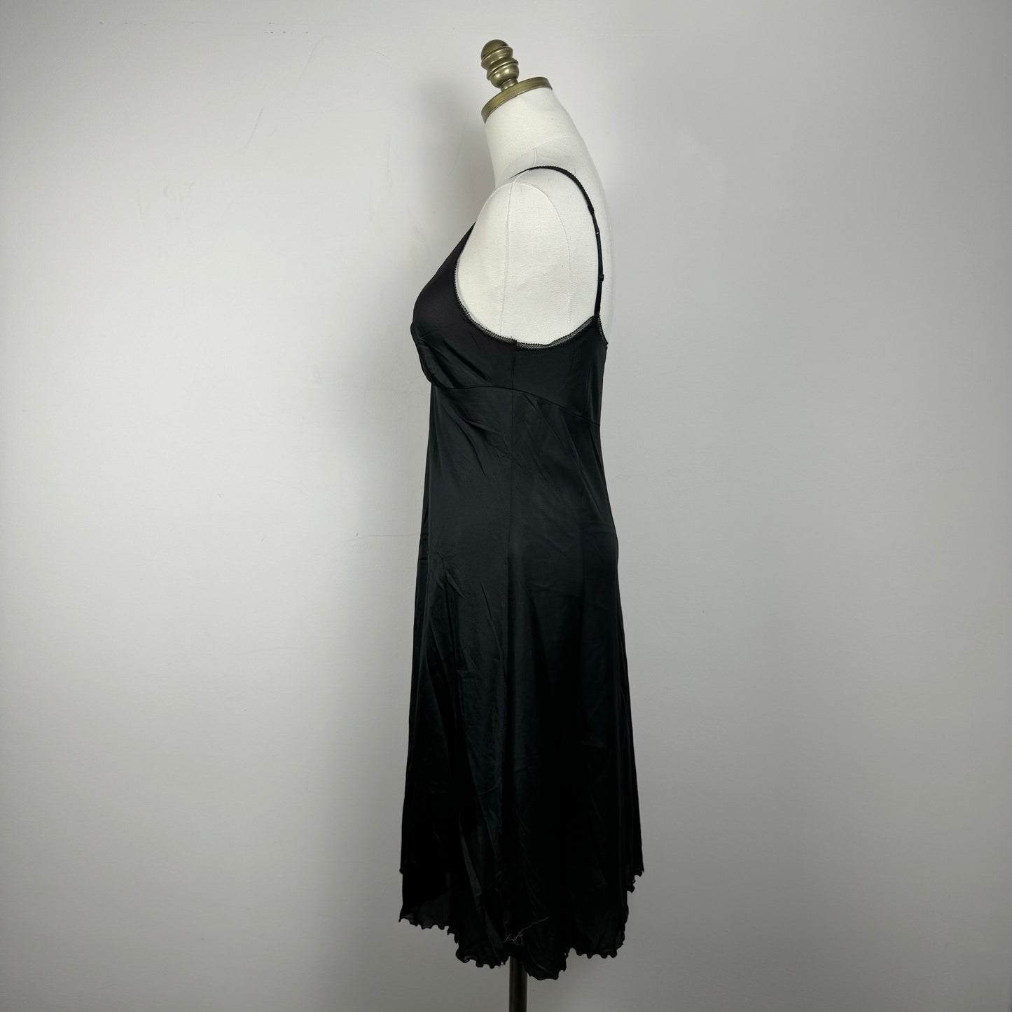 Vintage Black Babydoll Slip Dress