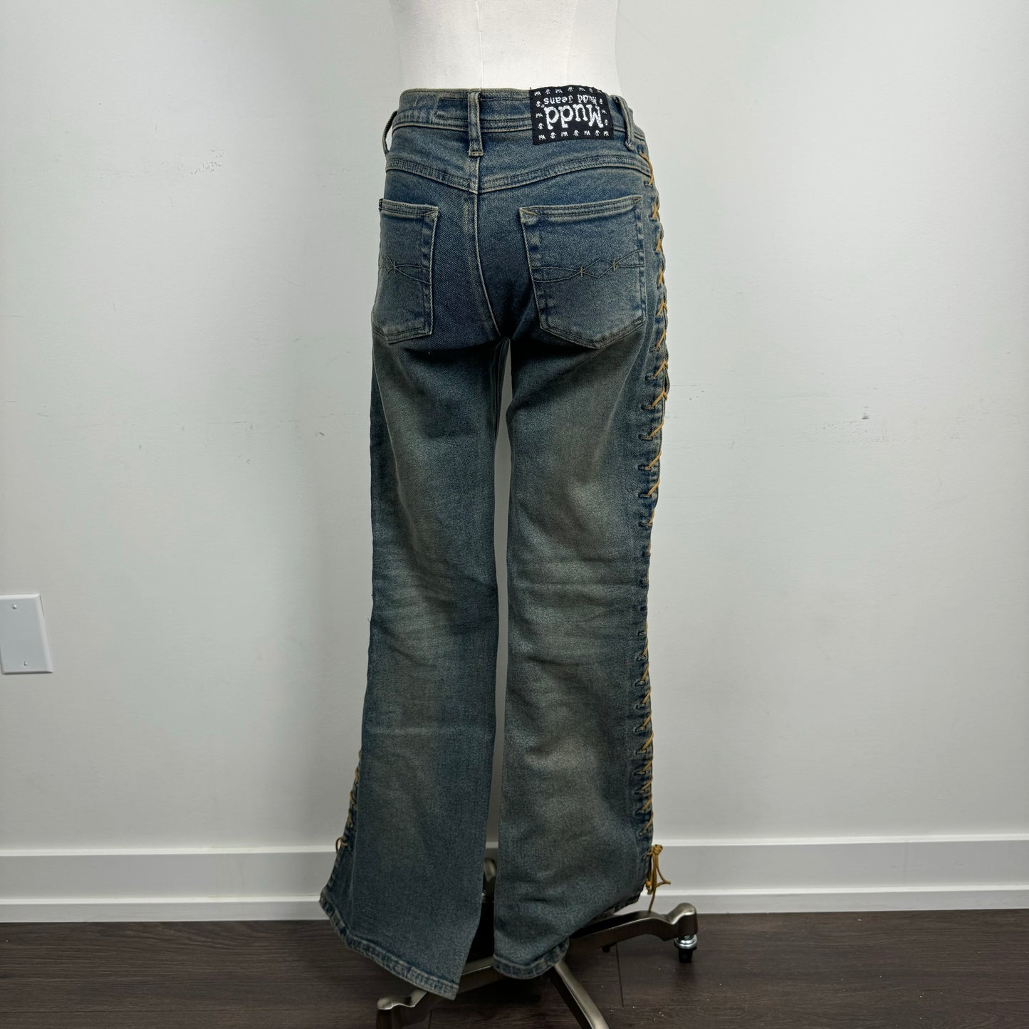 Mudd Jeans Low Rise Lace Up Bootcut Jeans