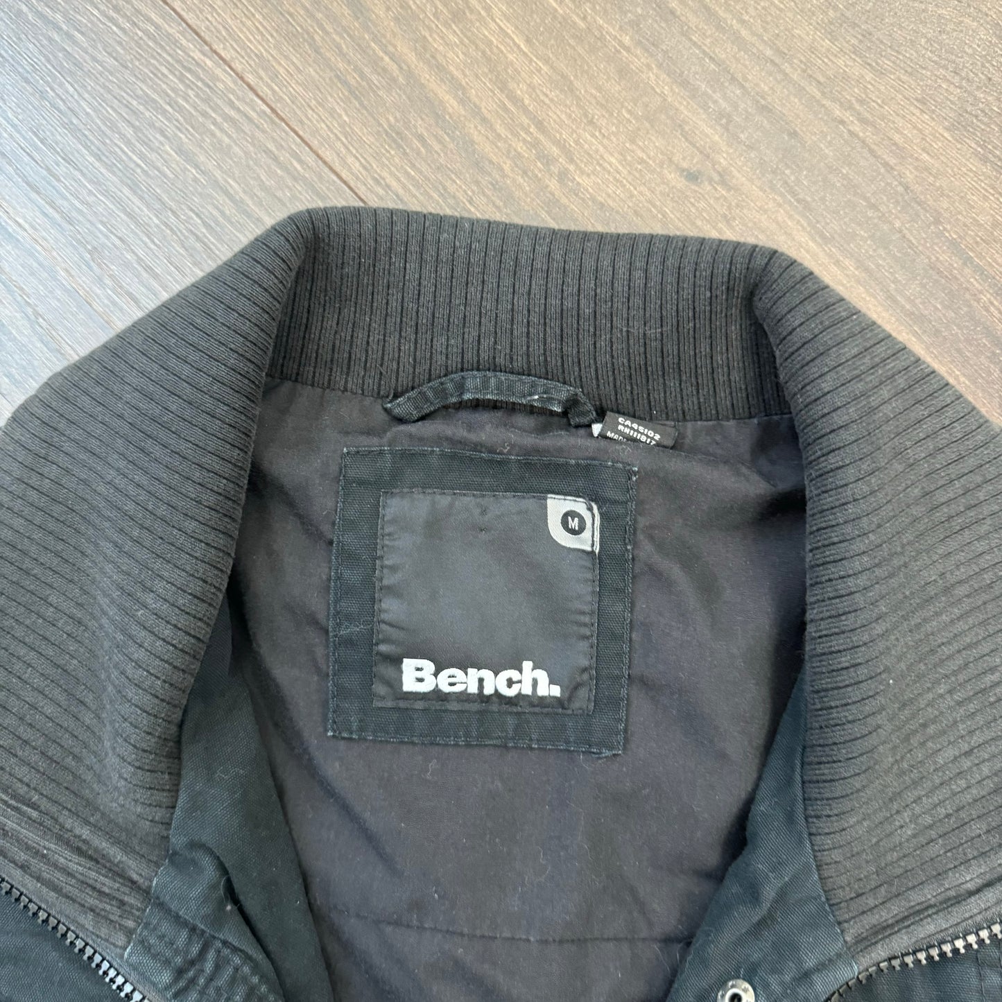 Black Fitted Zip Up Jacket