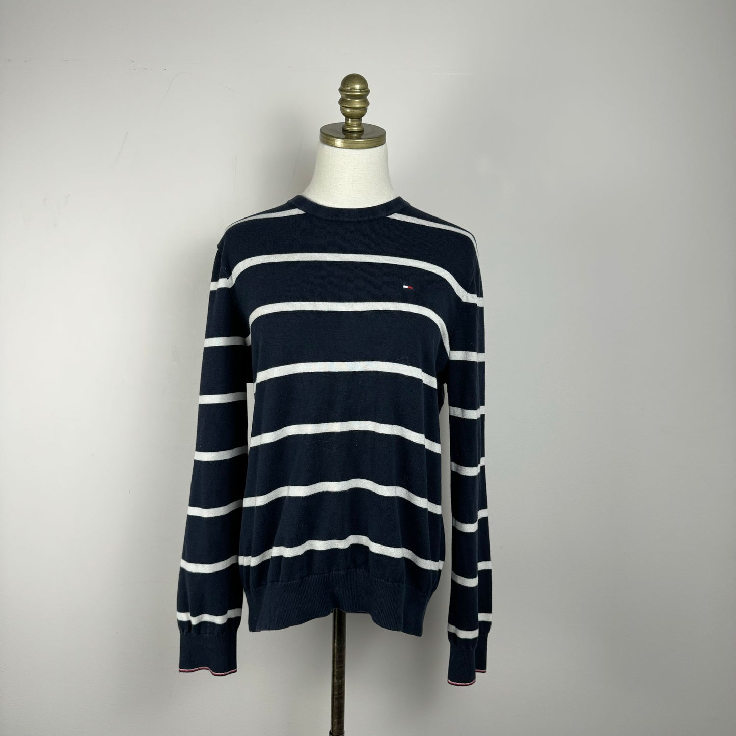 Tommy Striped Oversized Crewneck Sweater