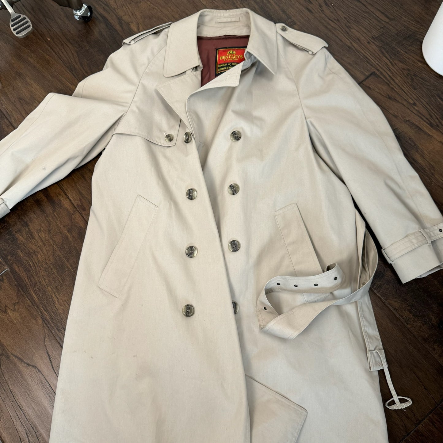 Vintage Beige Trench Coat