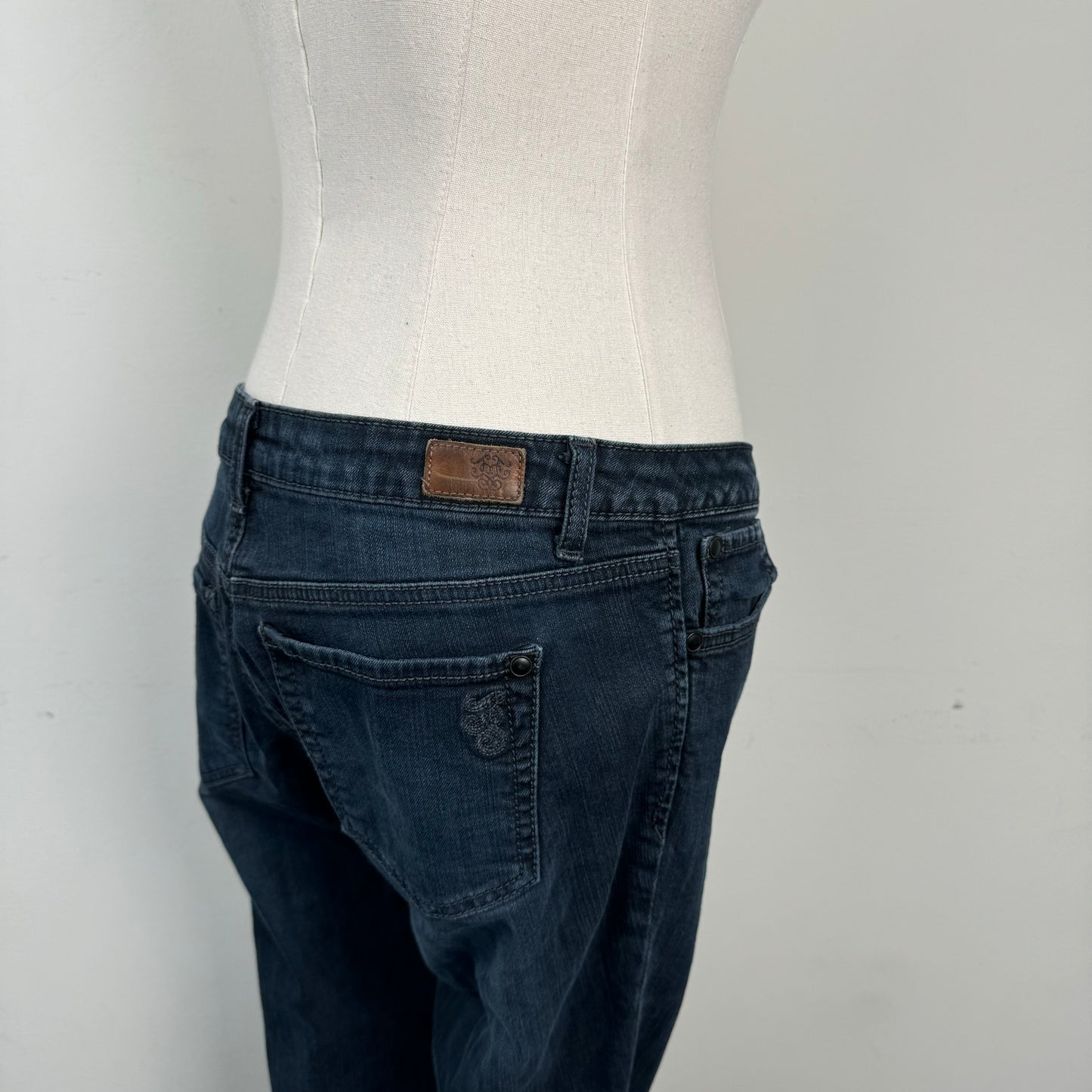 Dark Wash Low Rise Skinny Jeans