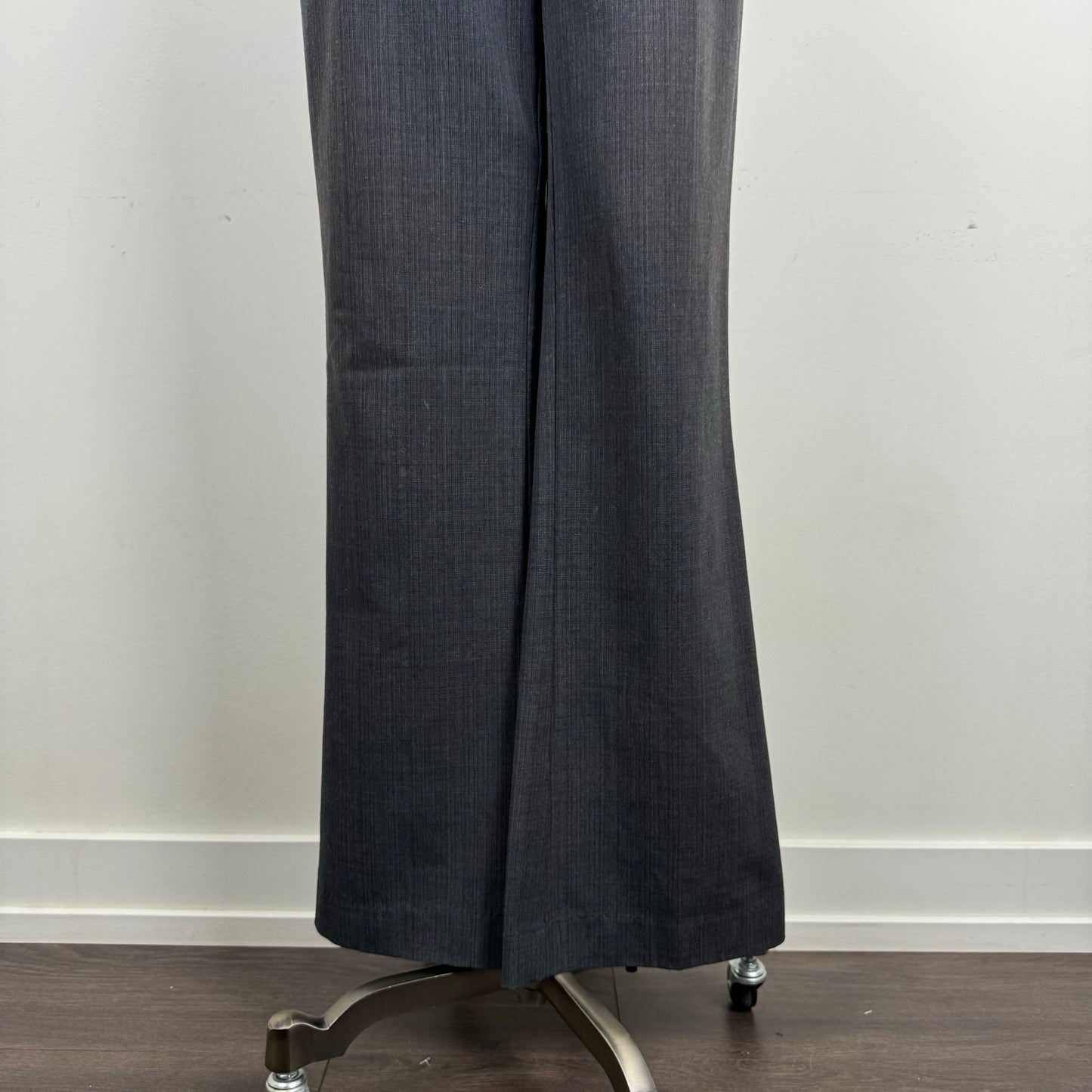 Grey Office Siren Low Rise Flared Trousers