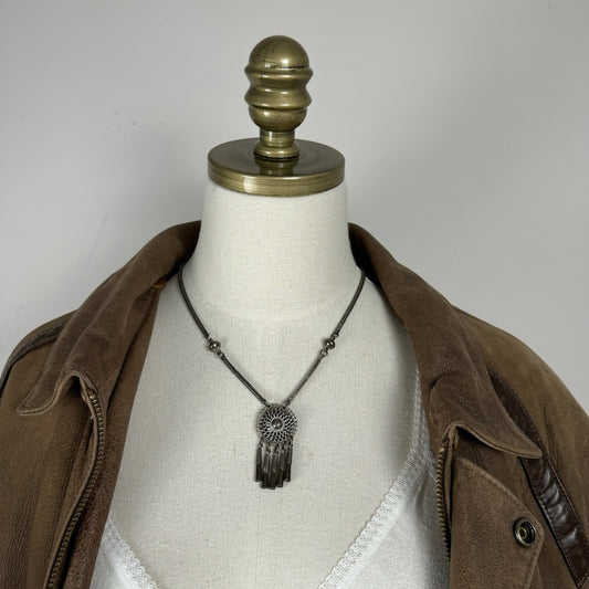 Vintage Silver Chunky Necklace