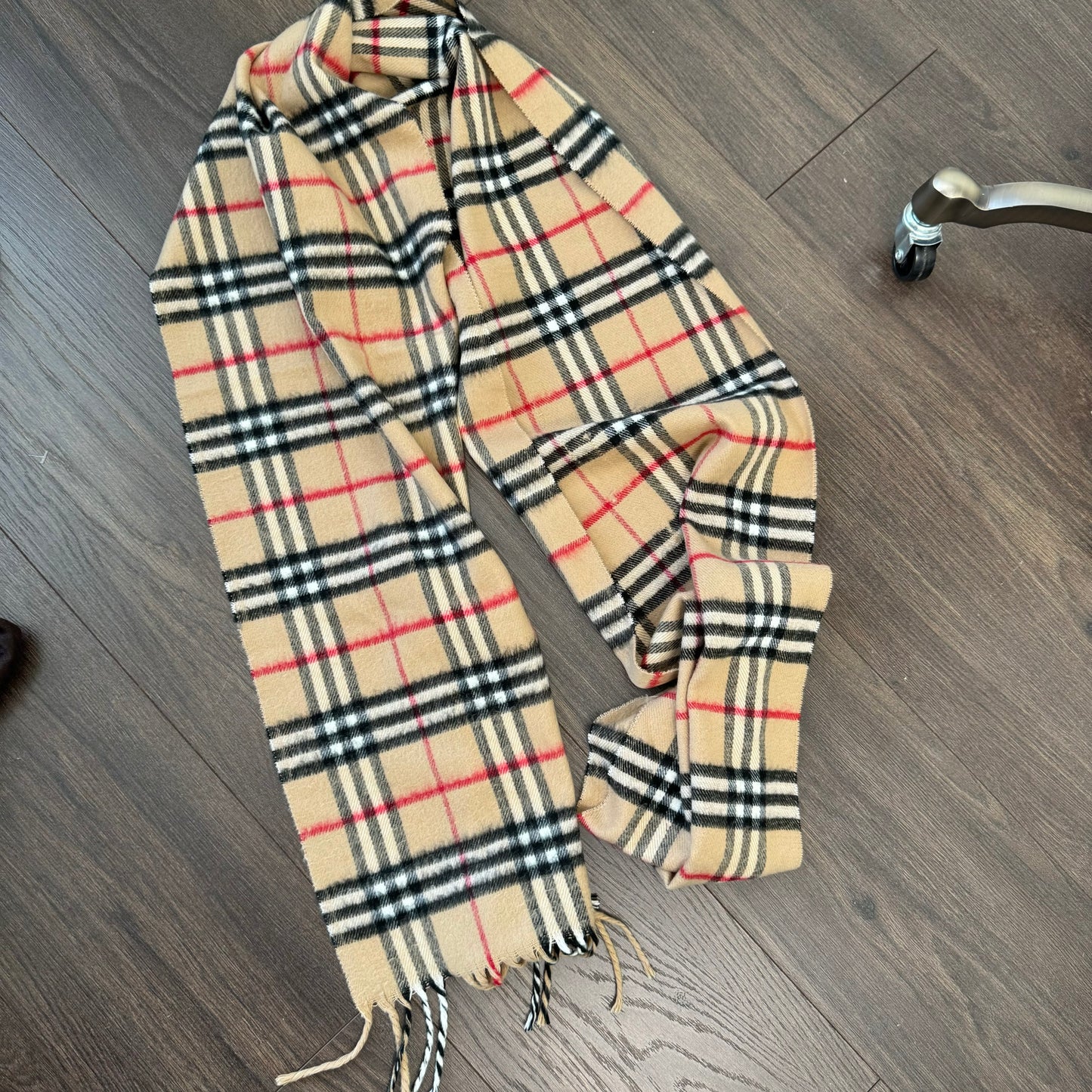 Plaid Soft Knit Scarf