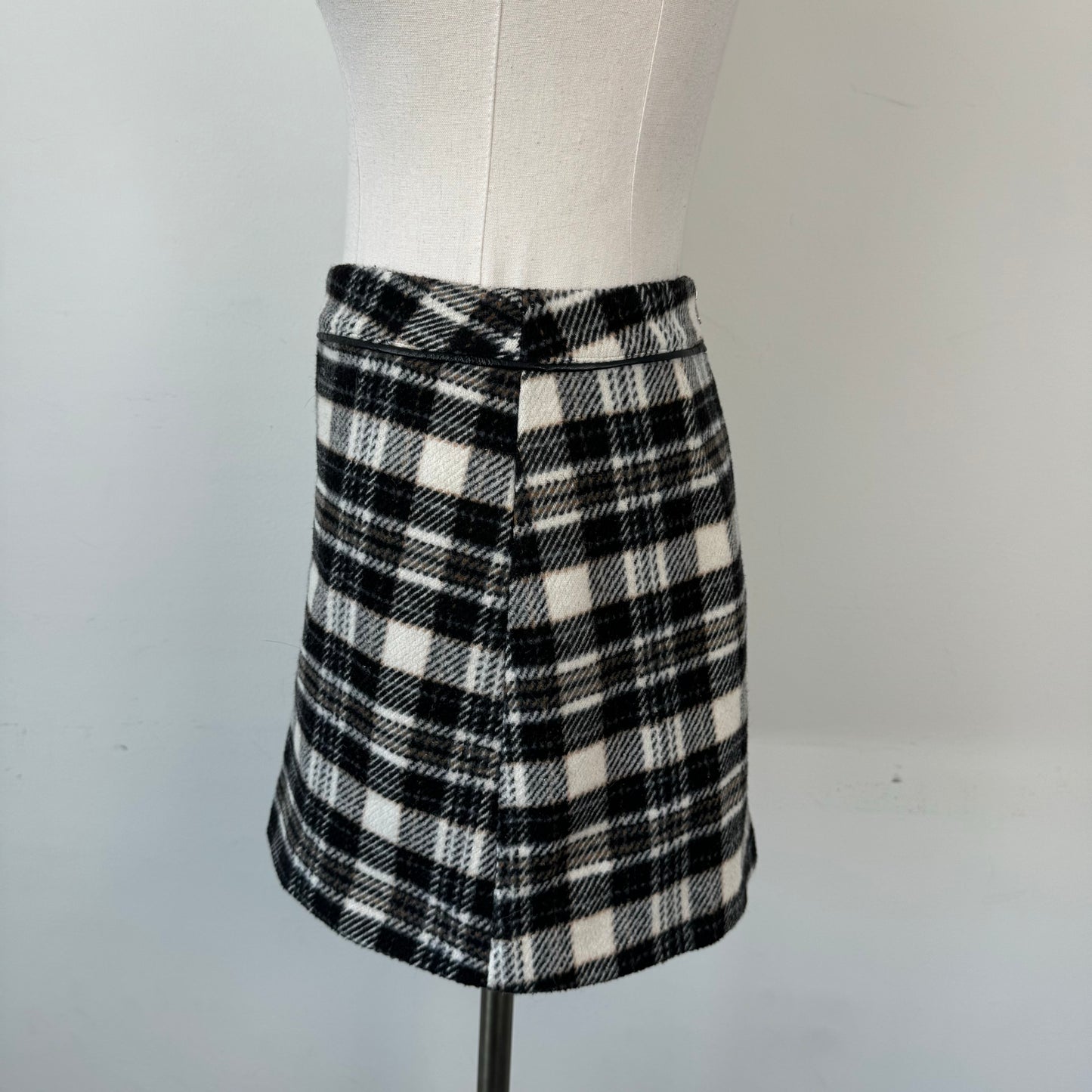 Abercrombie Plaid Knit Mini Skirt