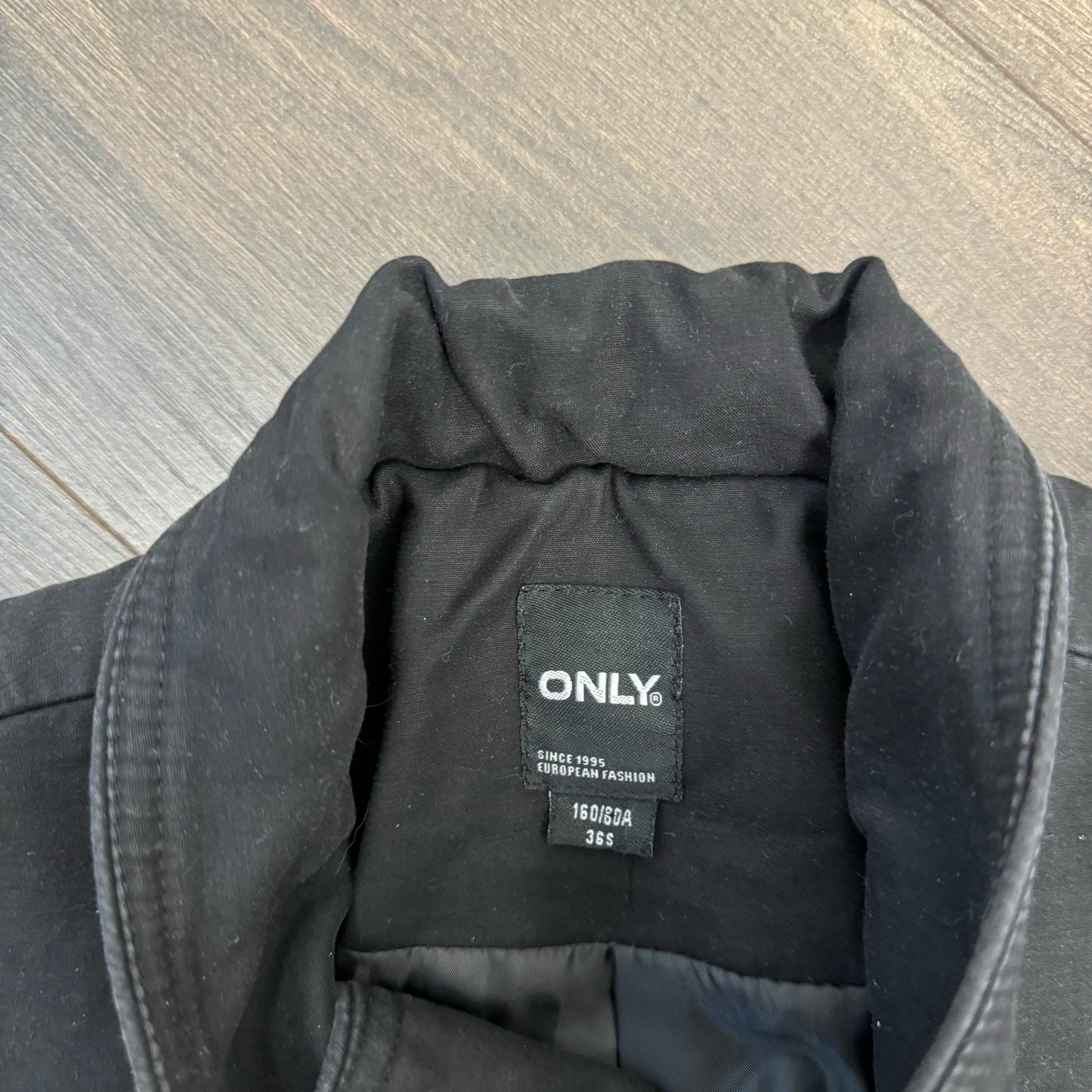 Black Fitted Button Up Jacket