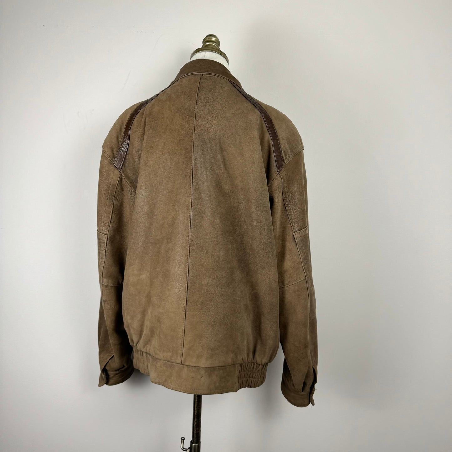 Vintage Brown Suede Leather Jacket