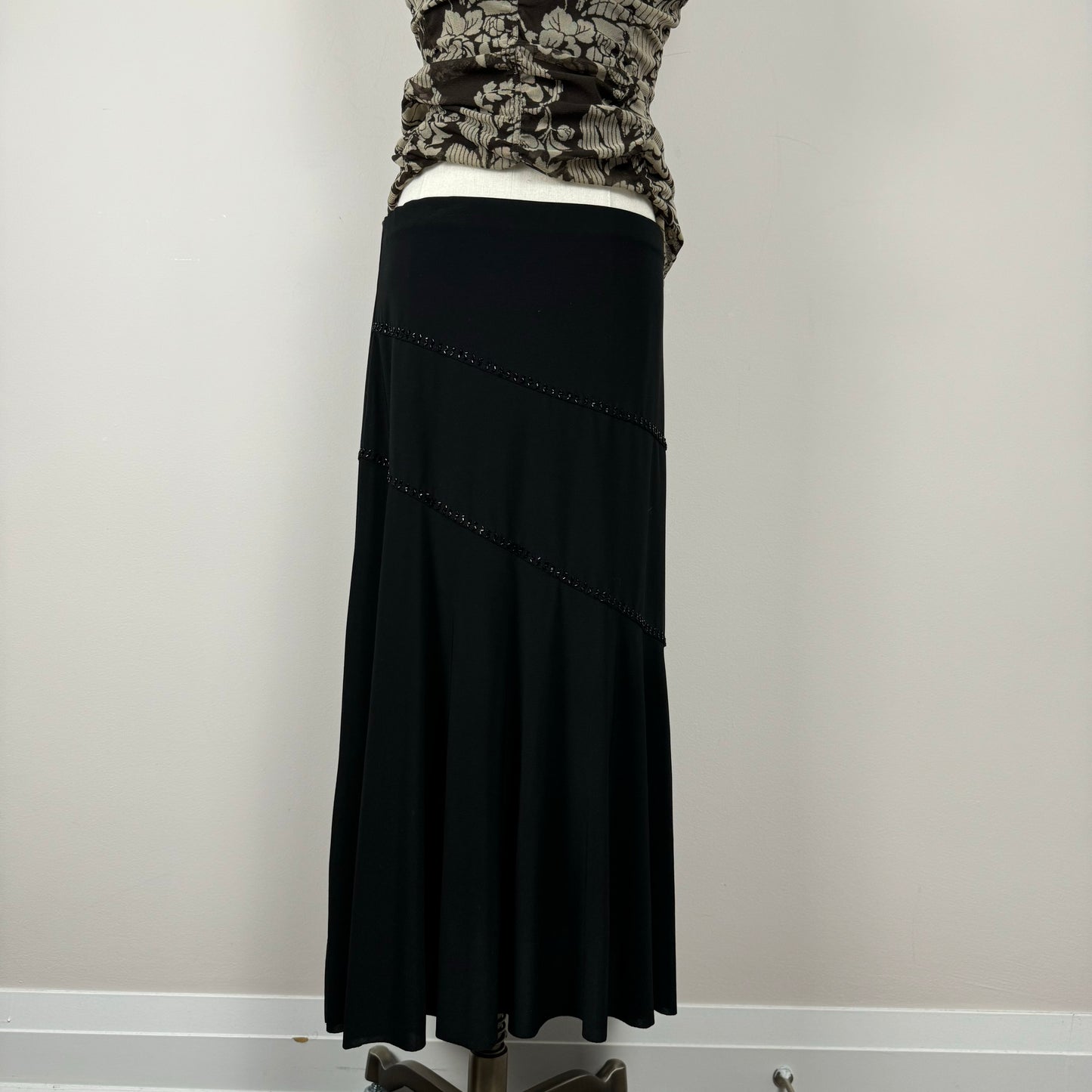 Black Flowy Maxi Skirt