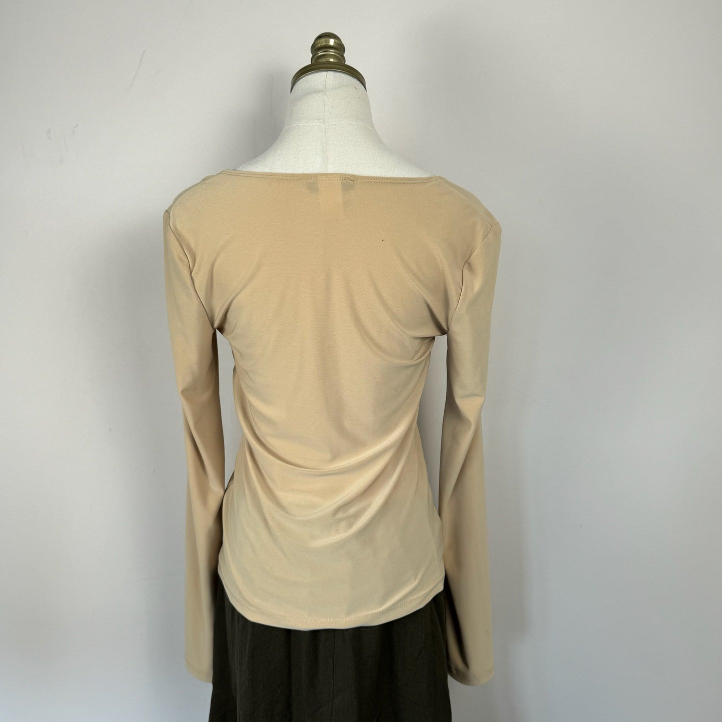 Vintage Boho Wood Beaded Top