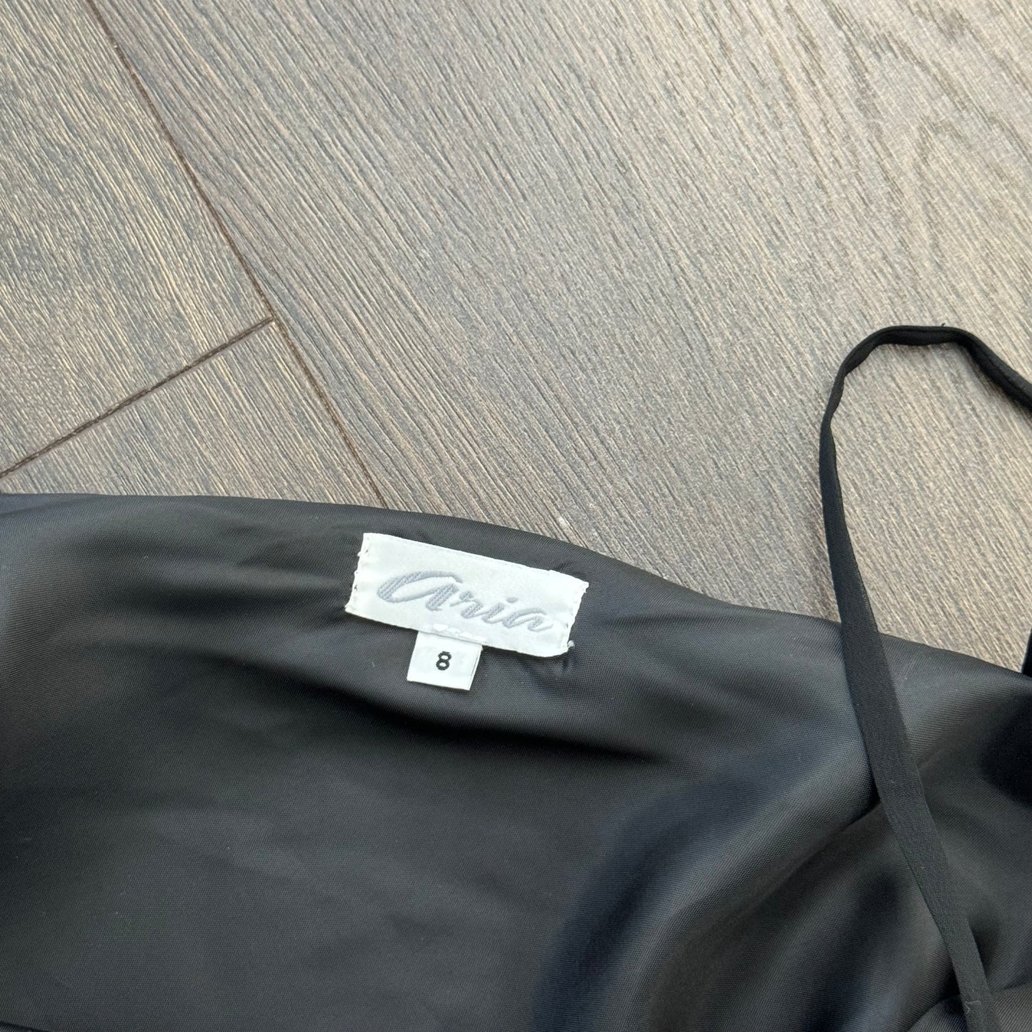 Vintage Chiffon Mesh Overlay Midi Dress