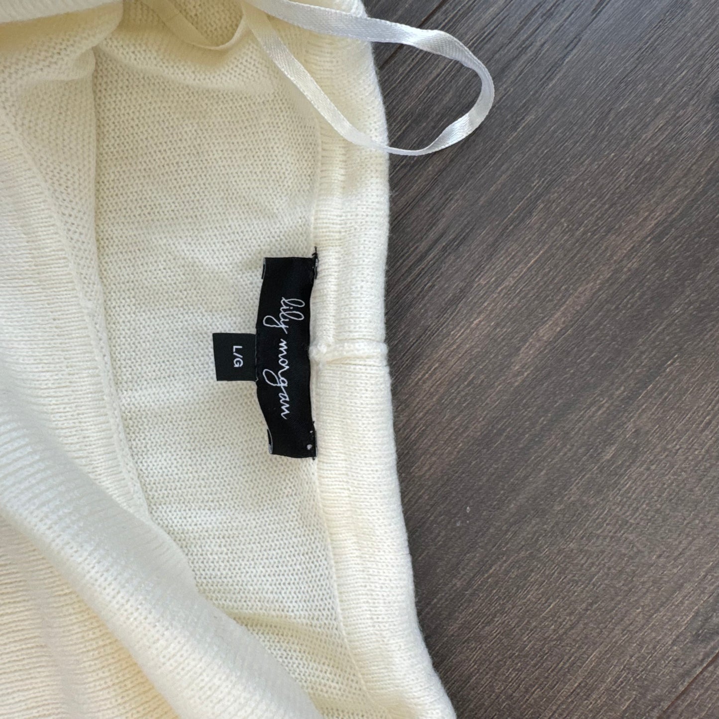 Cream Off The Shoulder Sweater