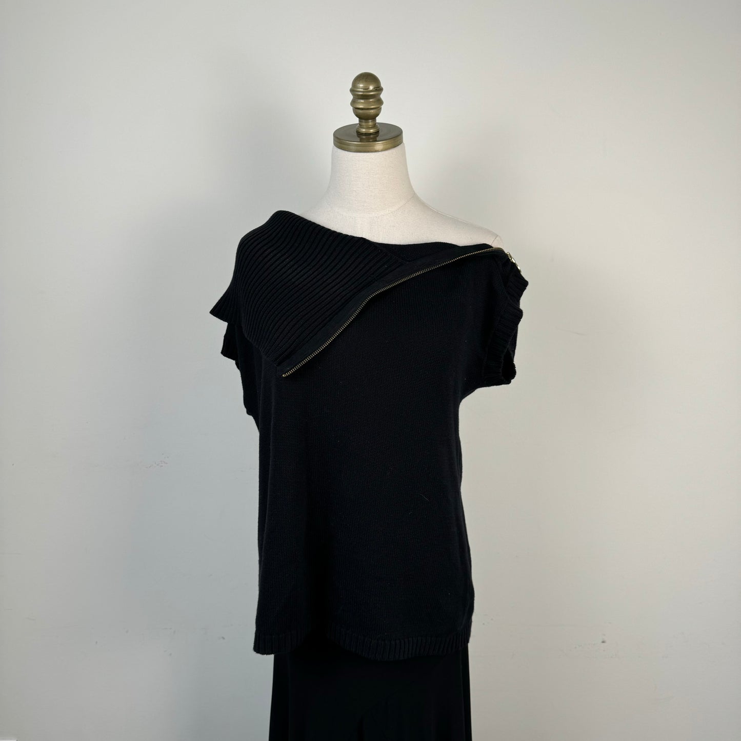 Michael Kors Off Shoulder Knit Vest Top