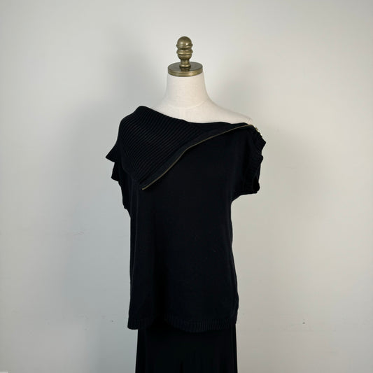 Michael Kors Off Shoulder Knit Vest Top