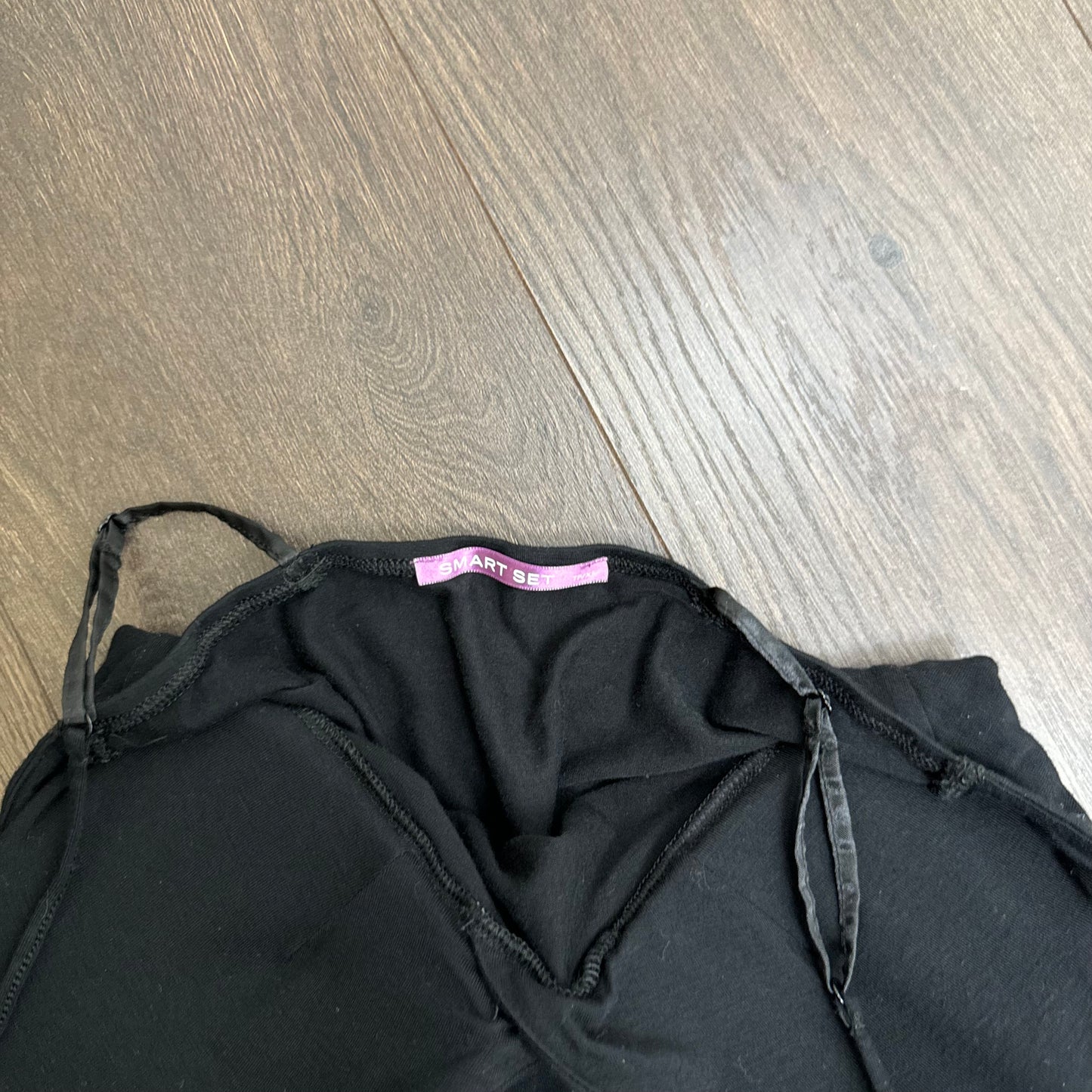 Black Babydoll Fitted Cami Top