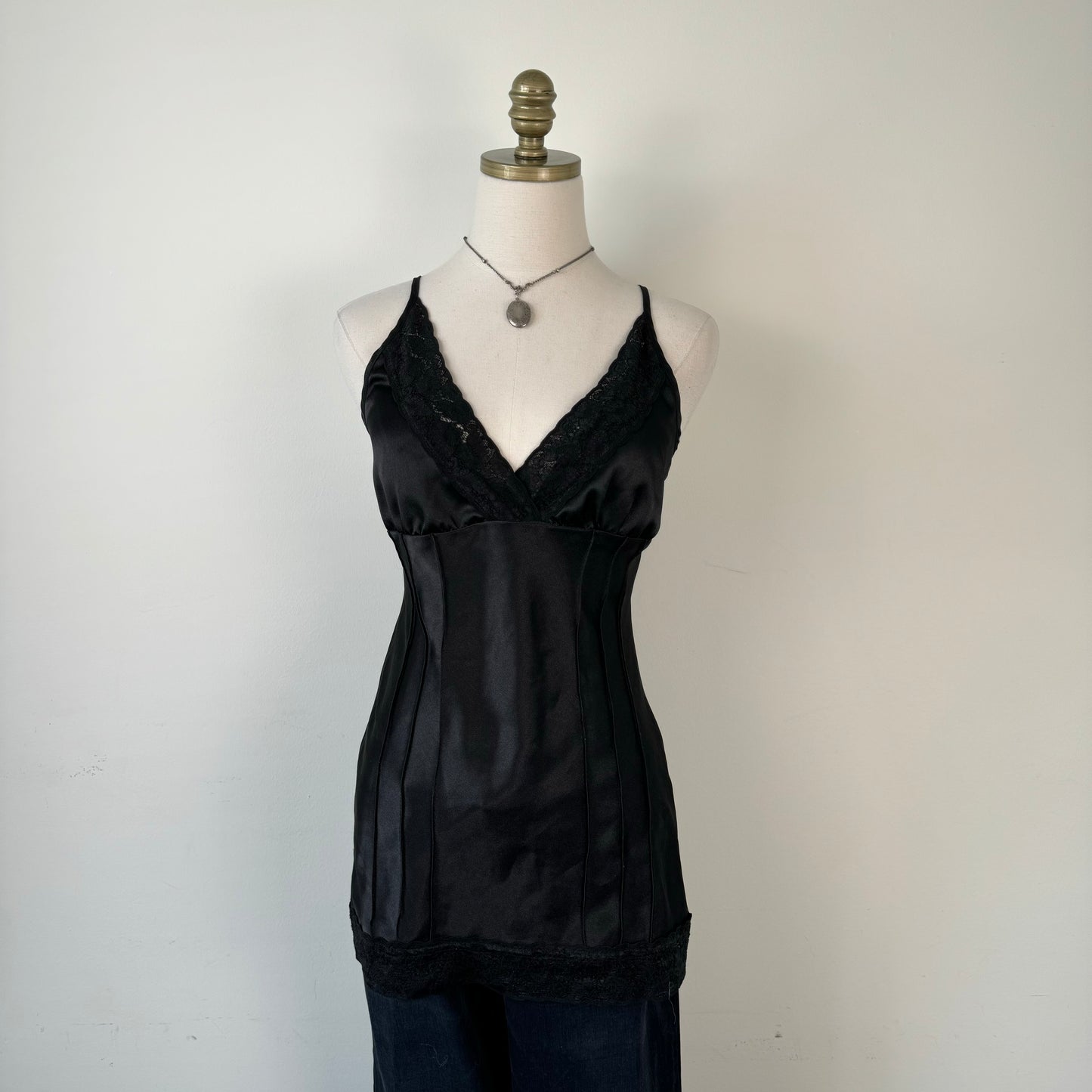 Vintage Babydoll Lace Trim Cami / Slip