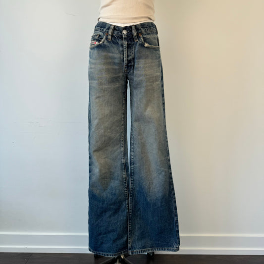 Diesel Faded Bootcut Jeans