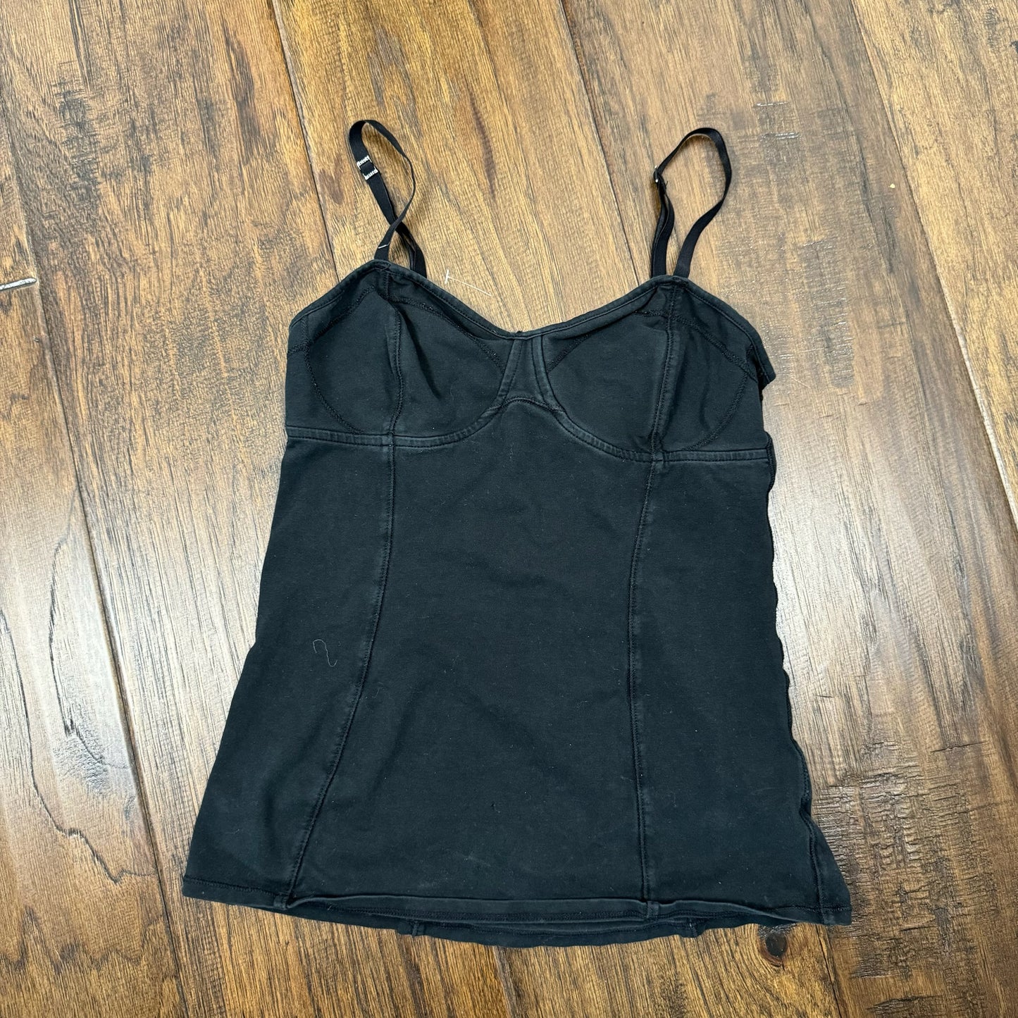 Black Bustier Fitted Cami