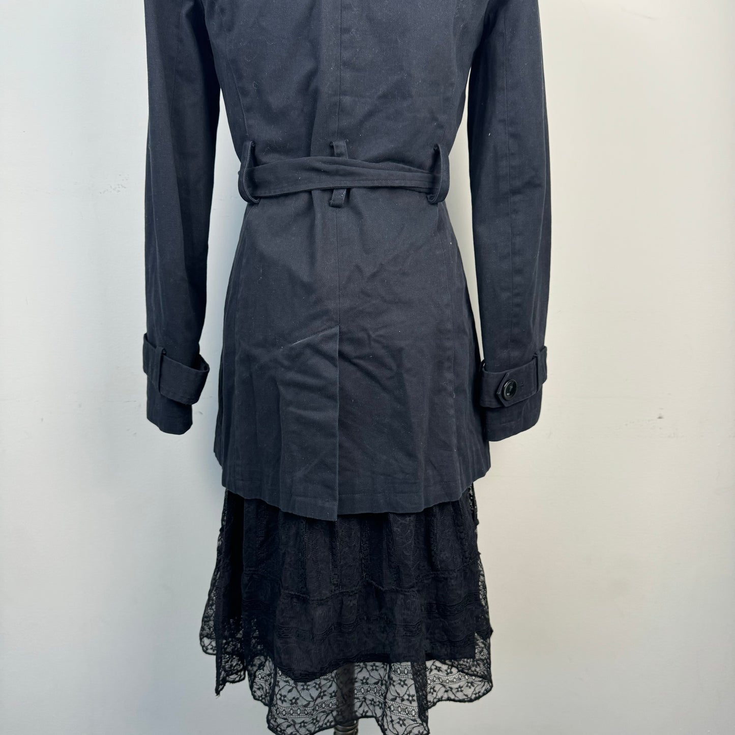 Funnel Neck Trench Coat