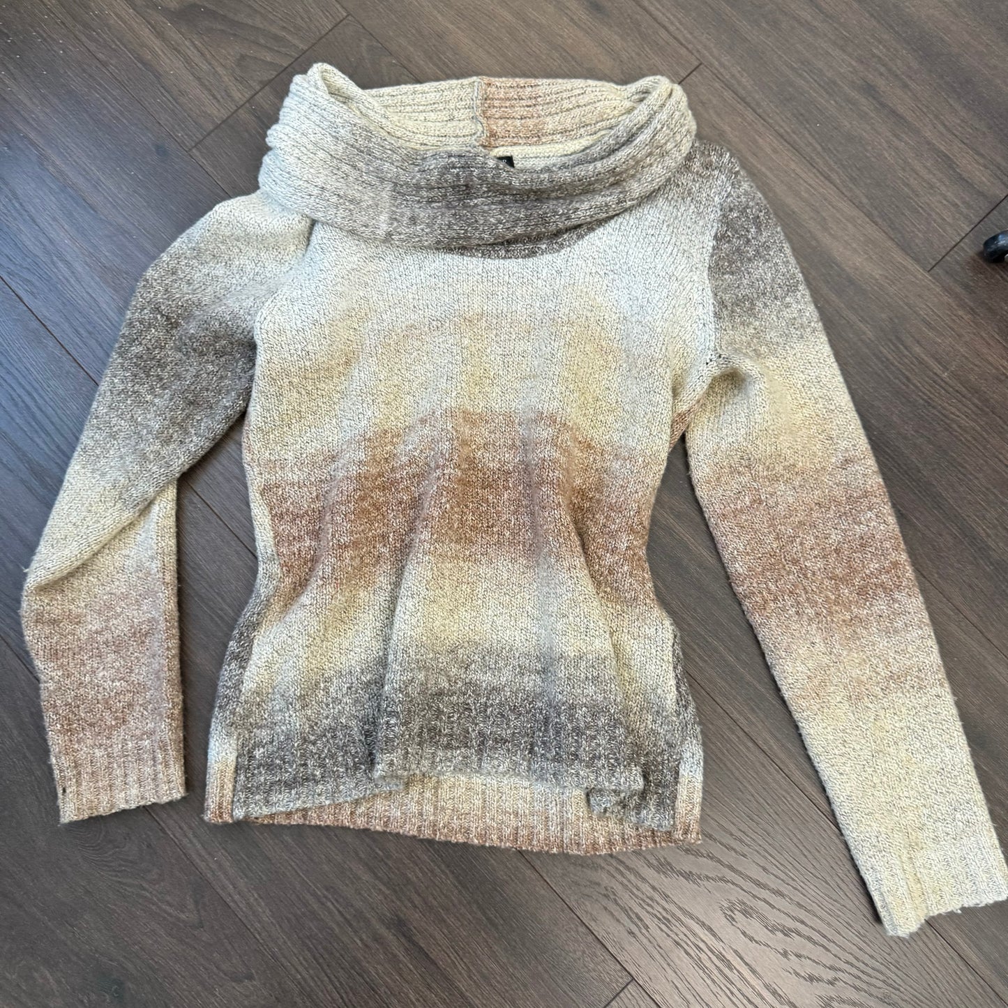 Gradient Off Shoulder Knit Sweater