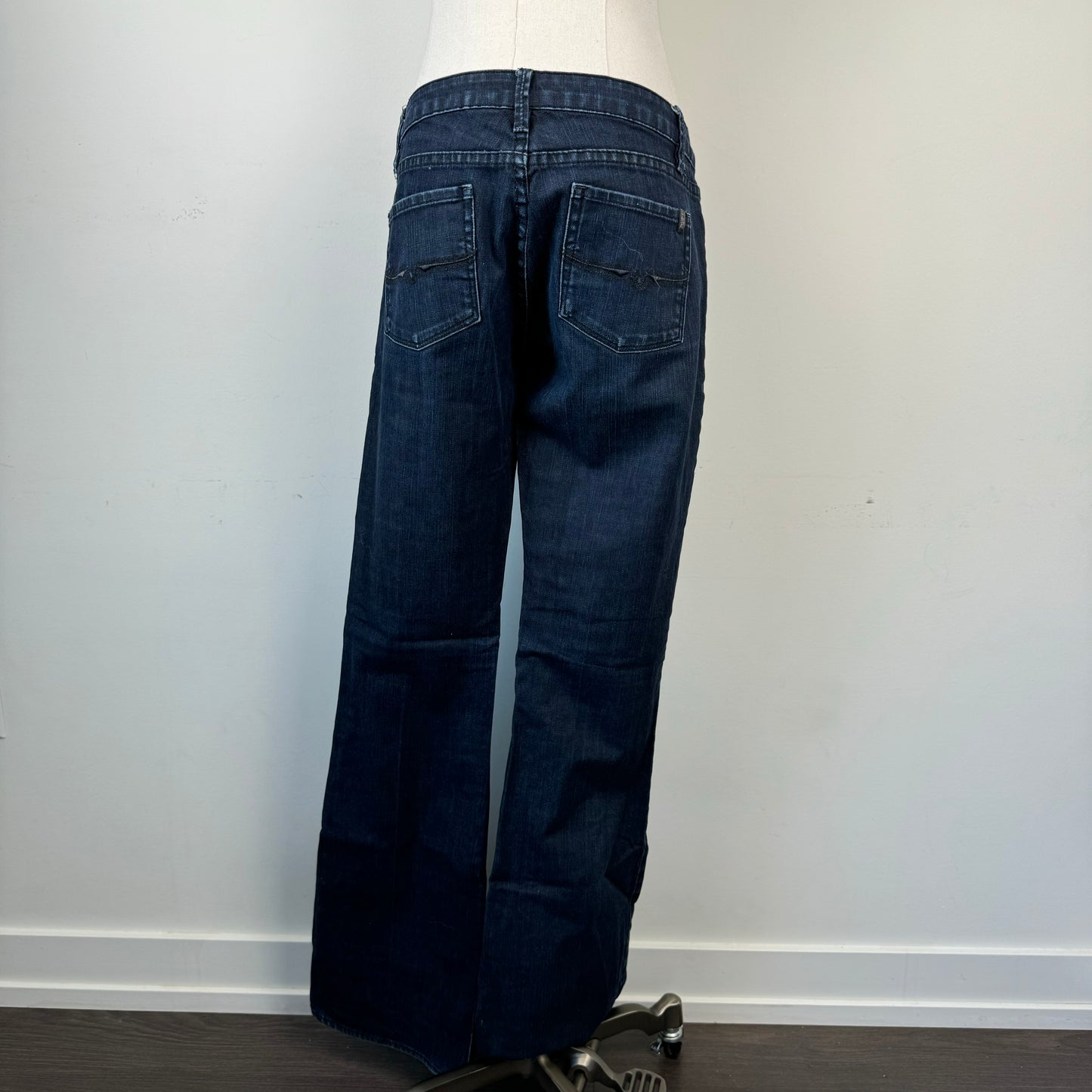 Dark Wash Low Rise Bootcut Jeans
