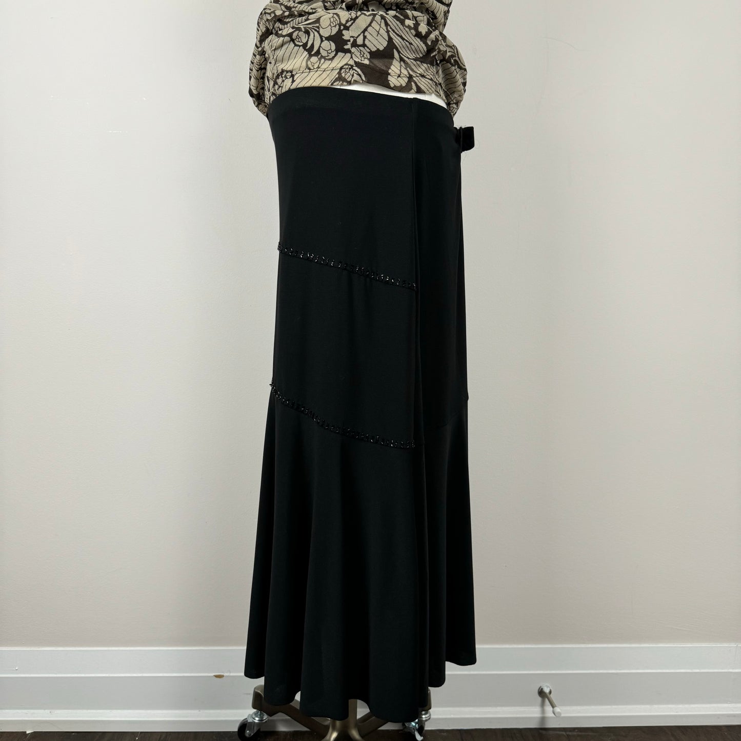 Black Flowy Maxi Skirt