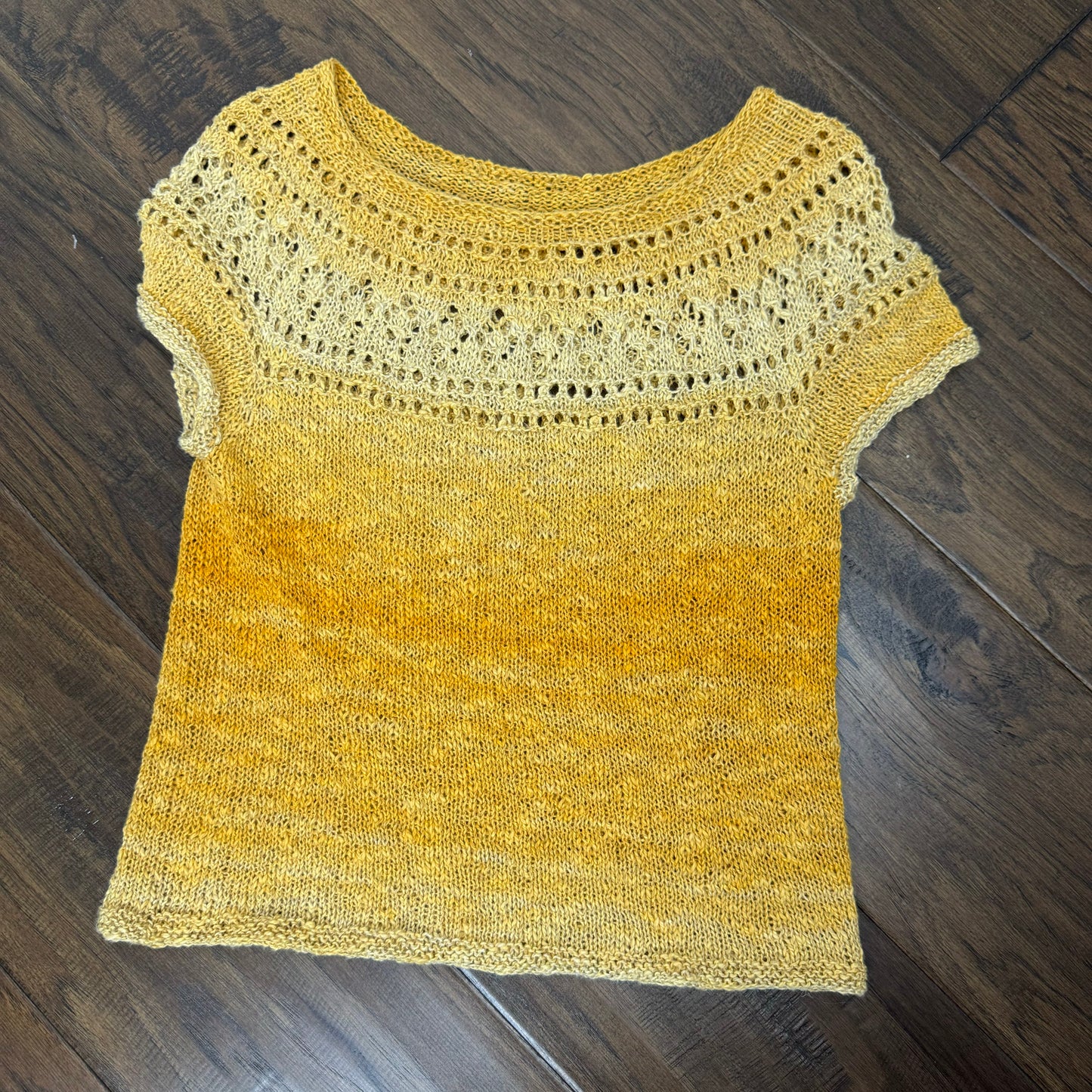 Handmade Ombre Gradient Knit Top