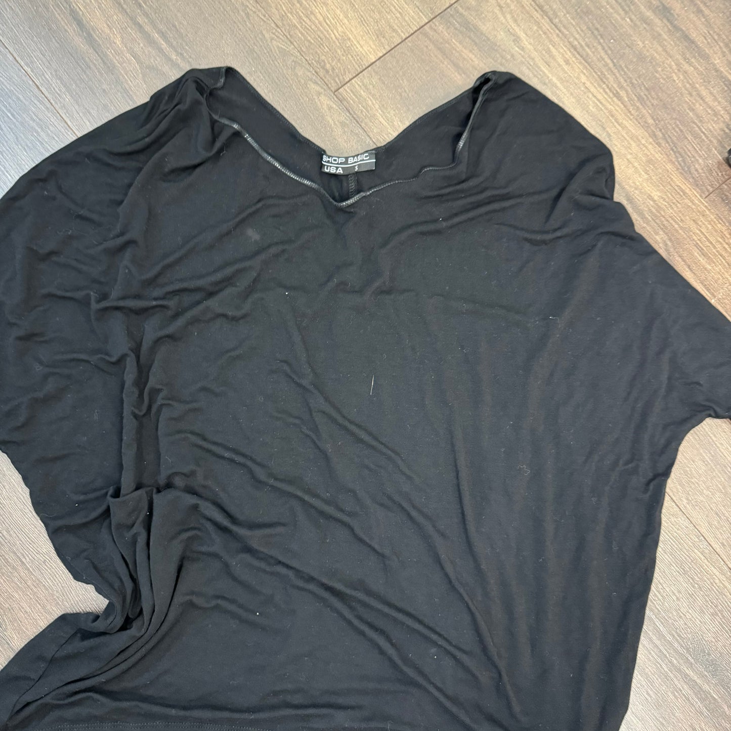 Black Slinky Off Shoulder Dolman Top