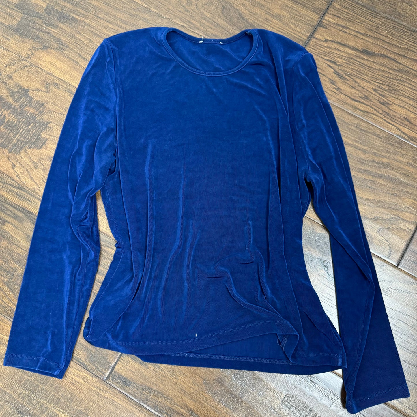 Vintage Metallic Long Sleeve Top