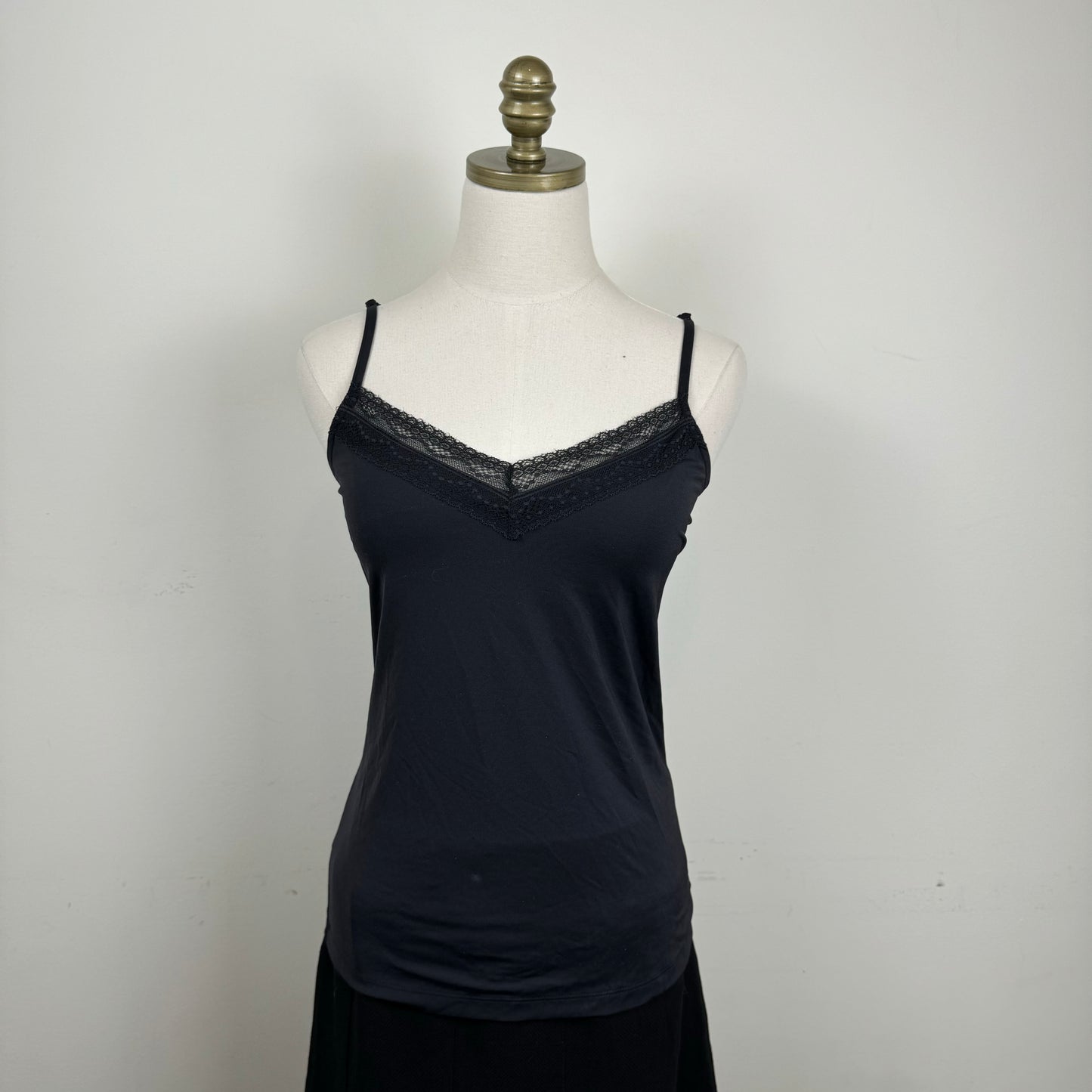 Black Lace Trim Cami