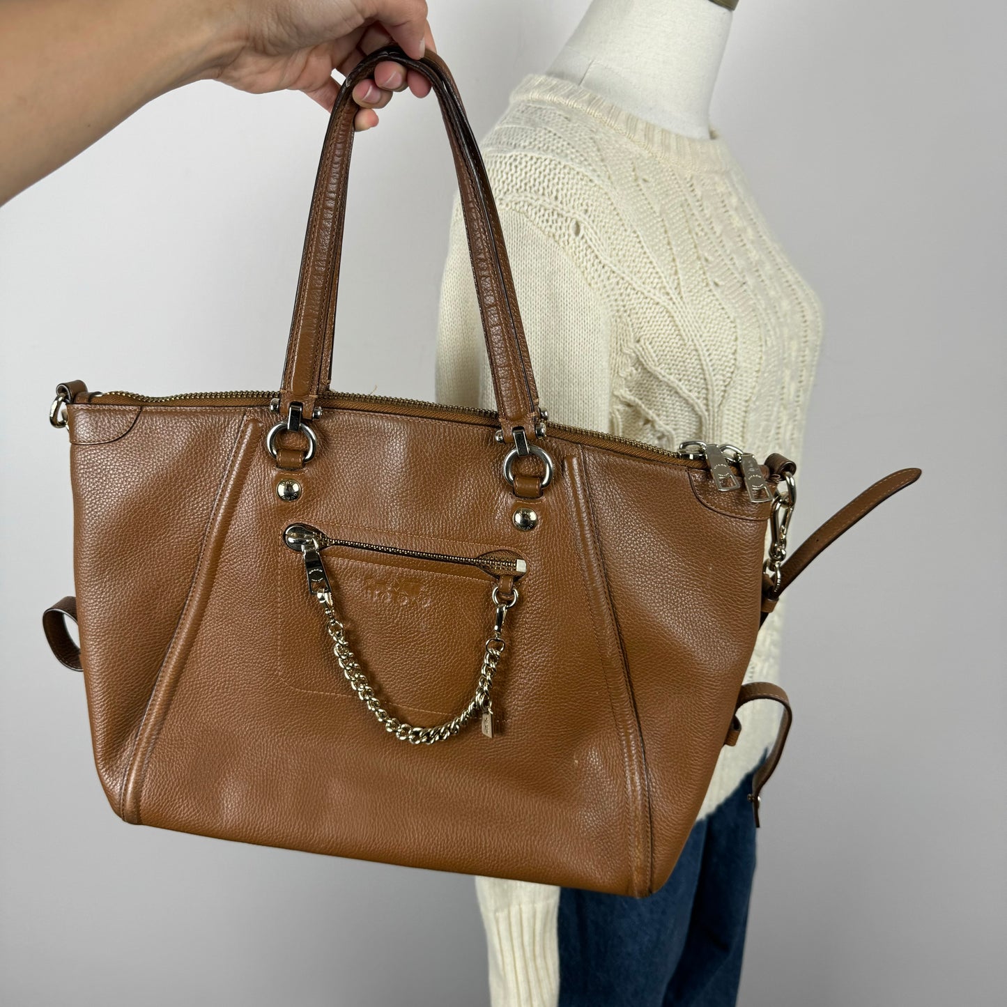 Coach Tan Leather Bag