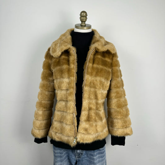 Faux Fur Zip Jacket