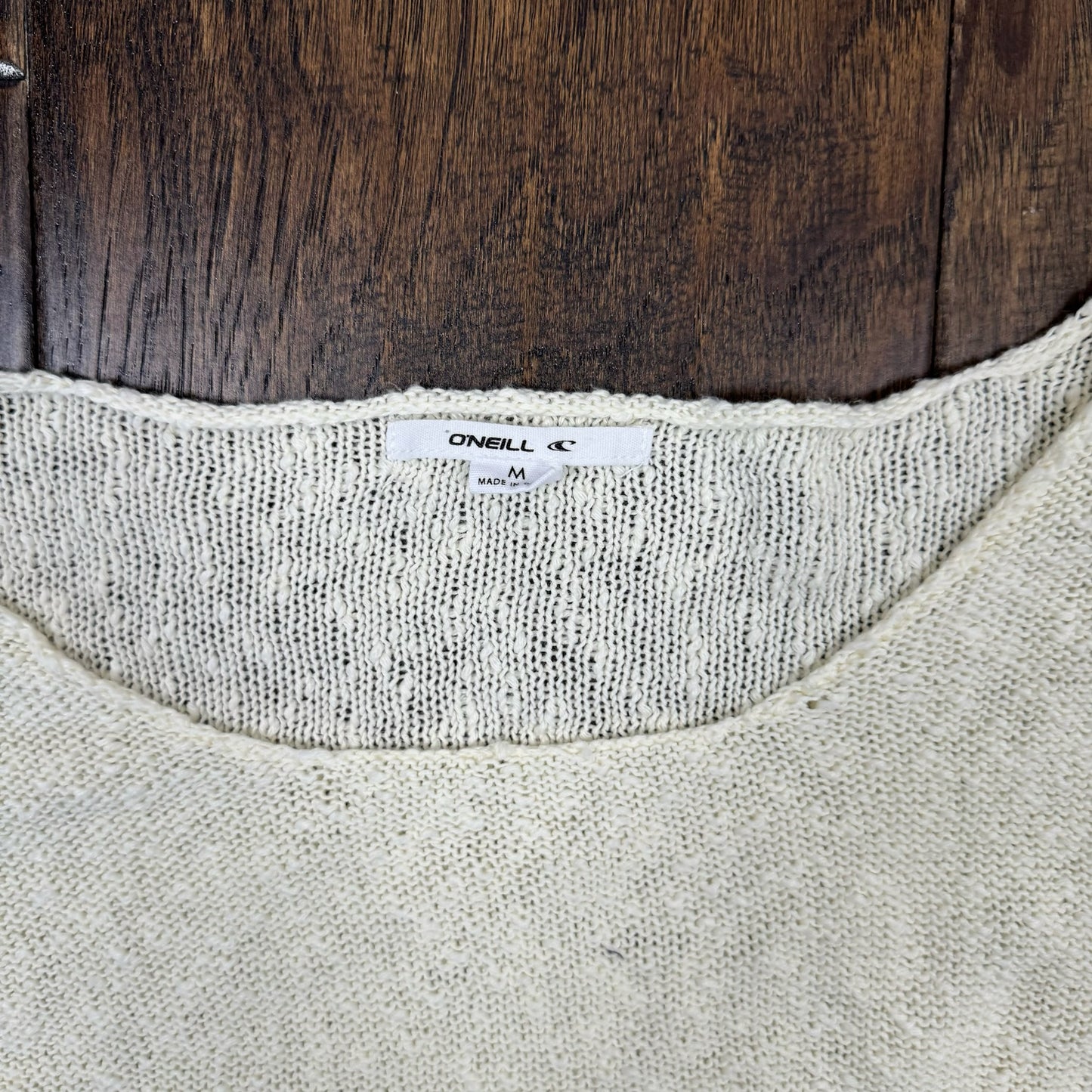Off The Shoulder Cream Knit Sweater