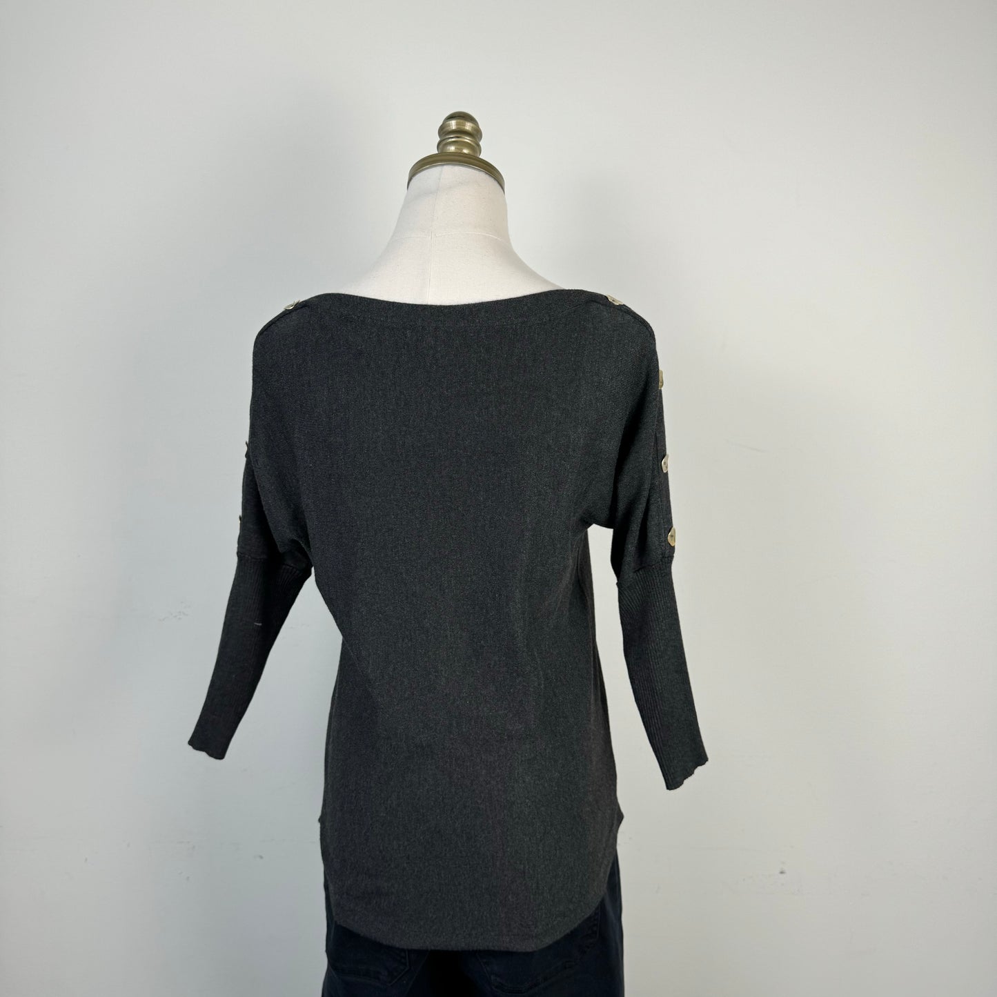 Dark Grey Dolman Sweater