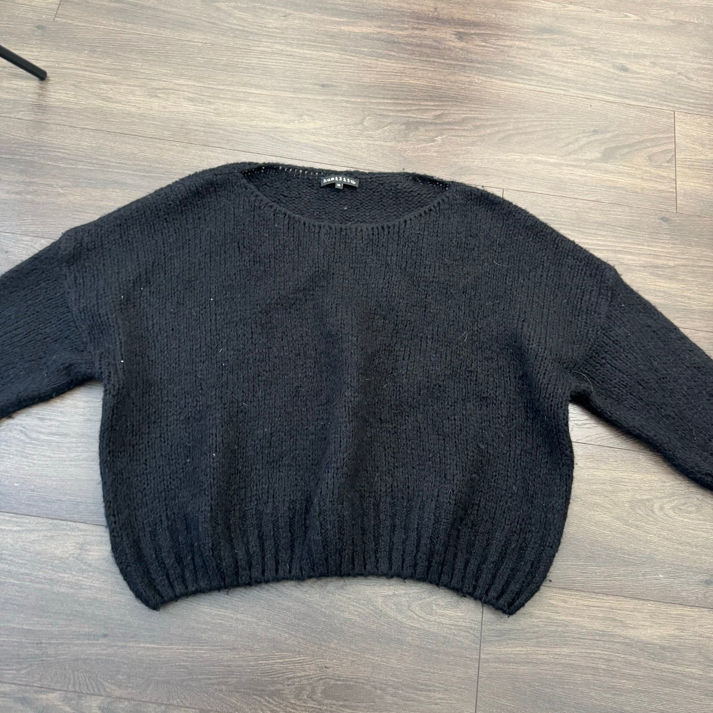 Black Off Shoulder Sweater
