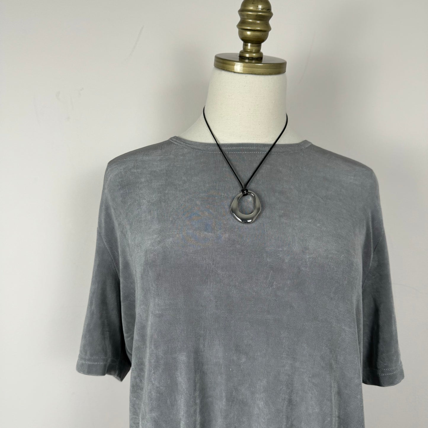 Vintage Metallic Oversized Top